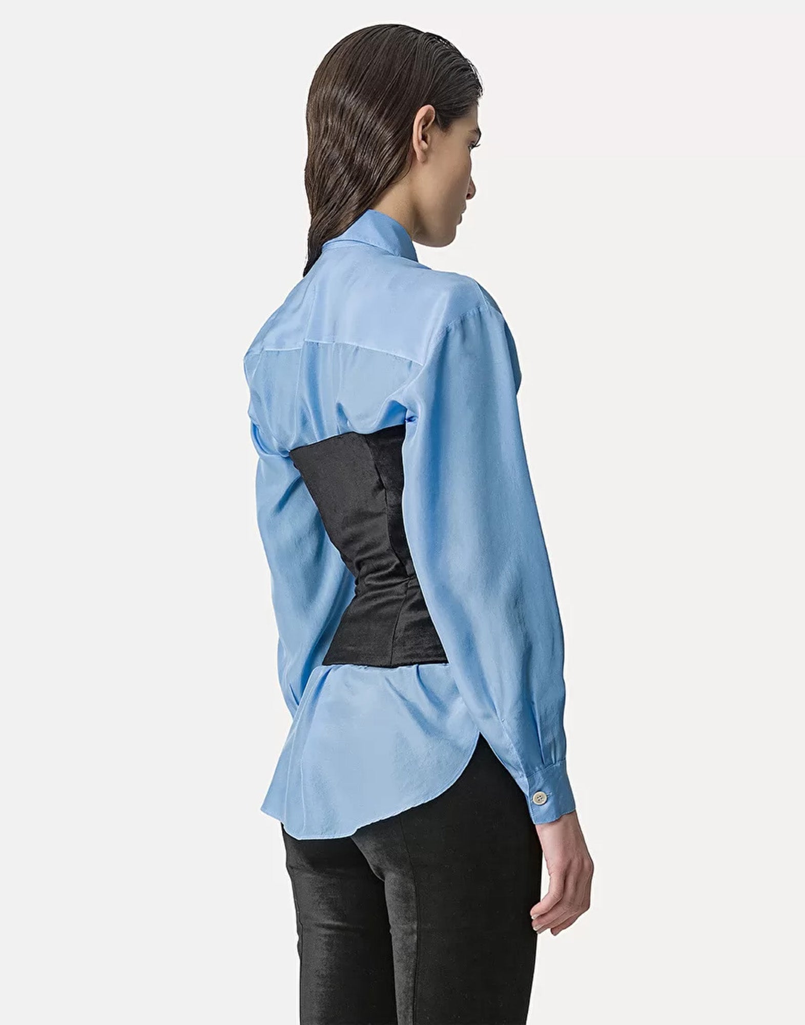 FORTE FORTE Bustier in velluto di cotone e viscosa