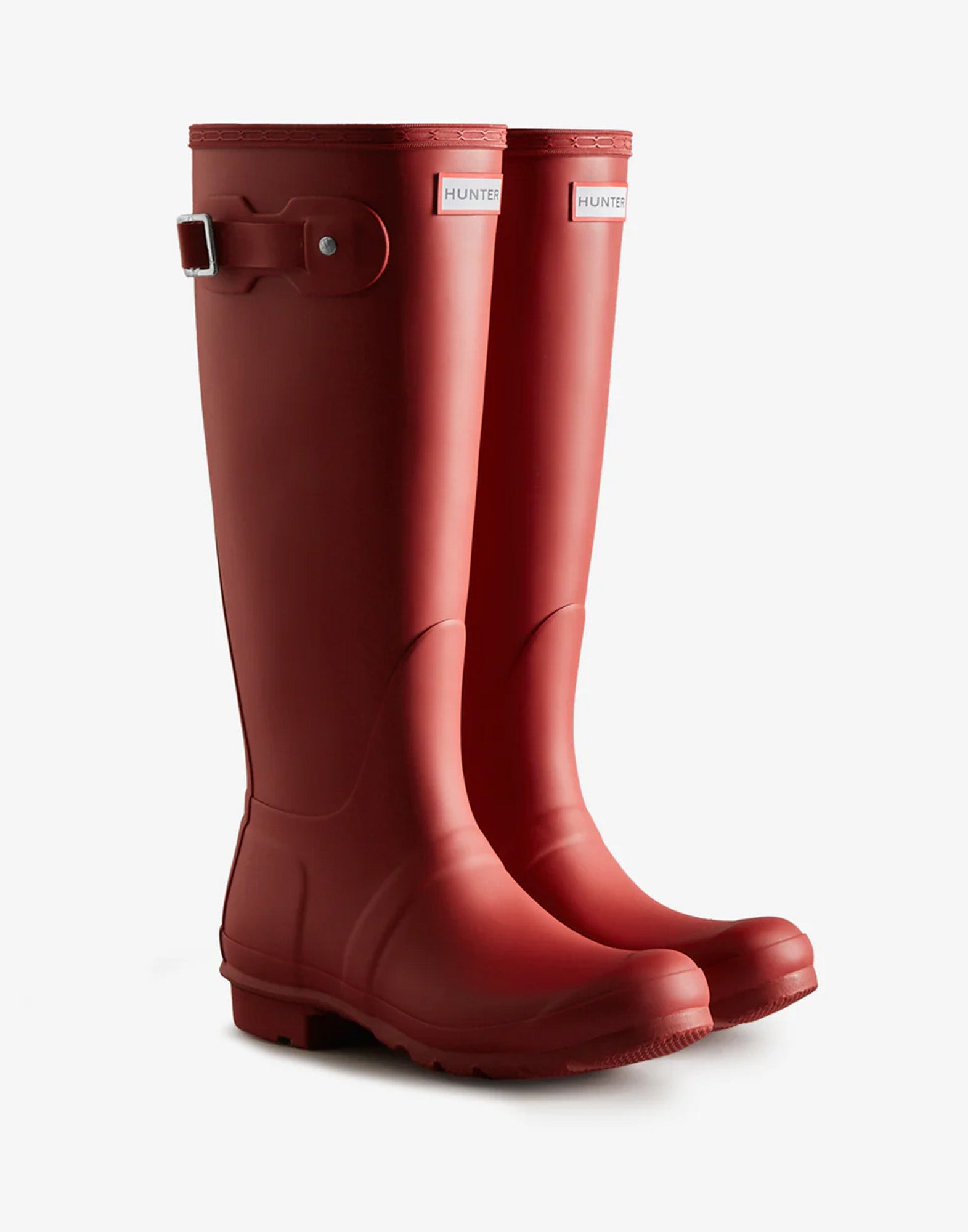 HUNTER Stivali Wellington Alti Original Military Red