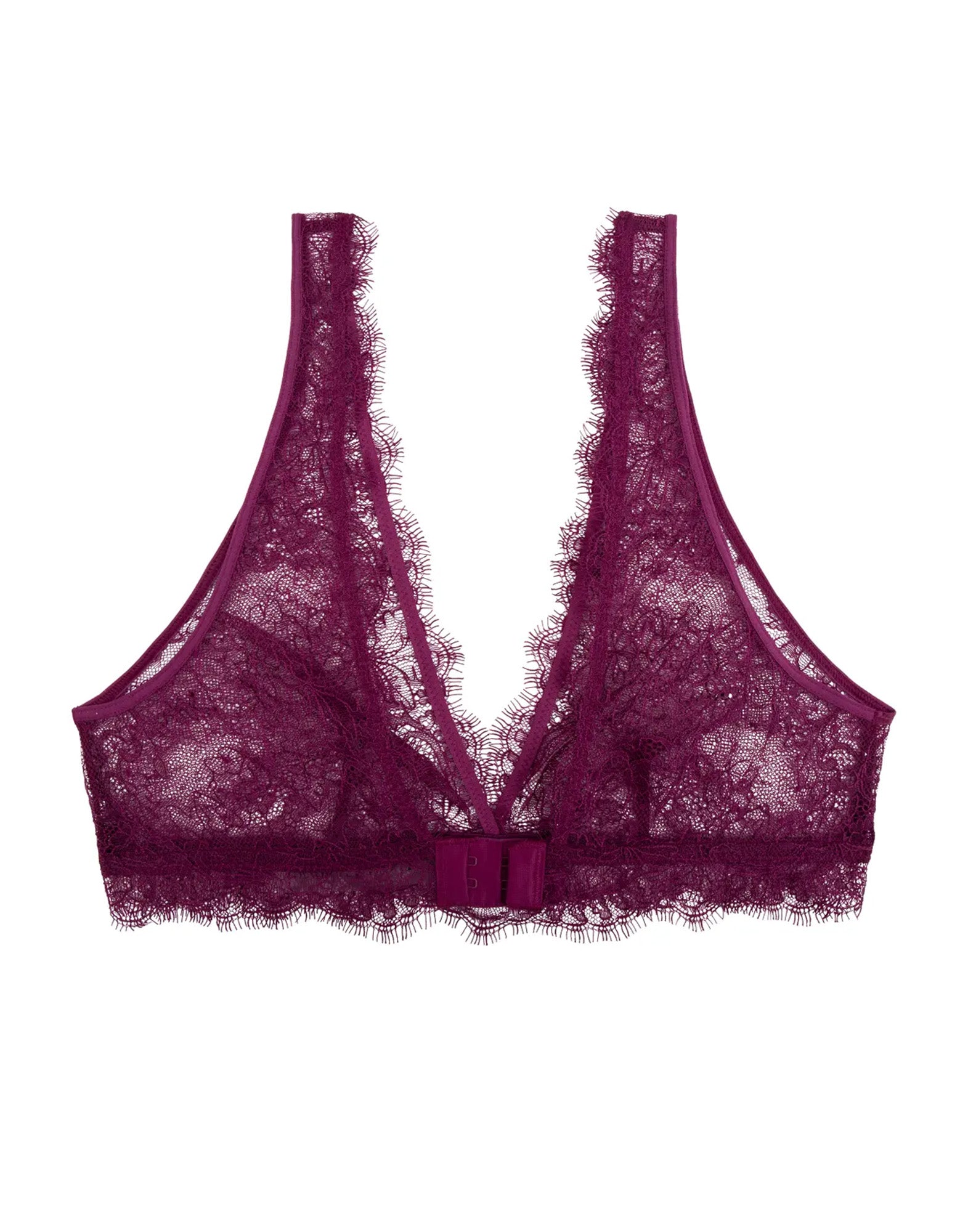 LOVE STORIES Bralette Cherie in pizzo borgogna