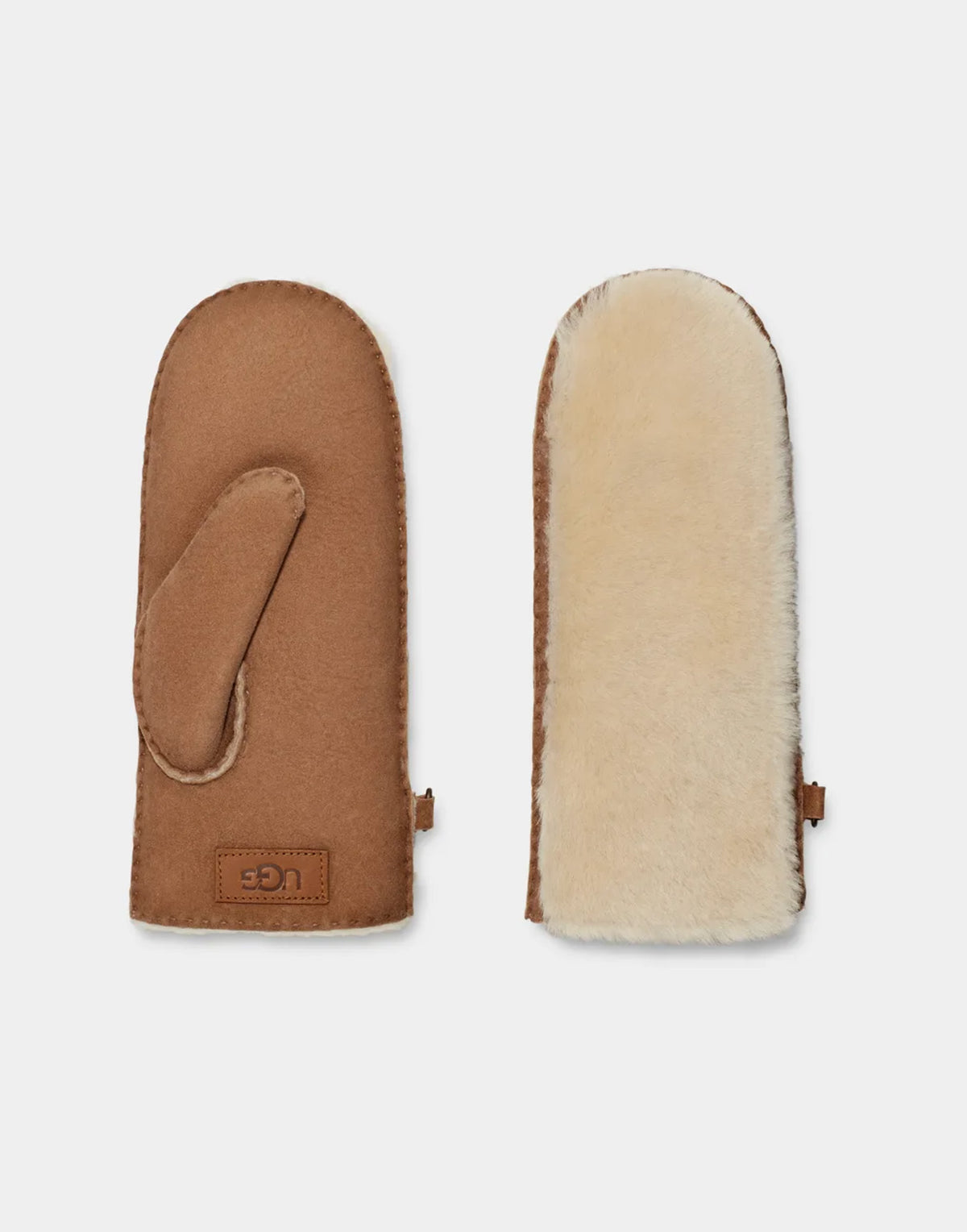 UGG Manopole Con Montone A Vista Chestnut