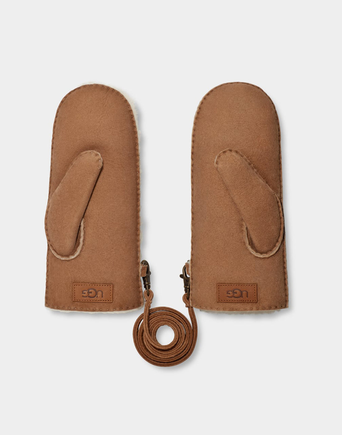 UGG Manopole Con Montone A Vista Chestnut