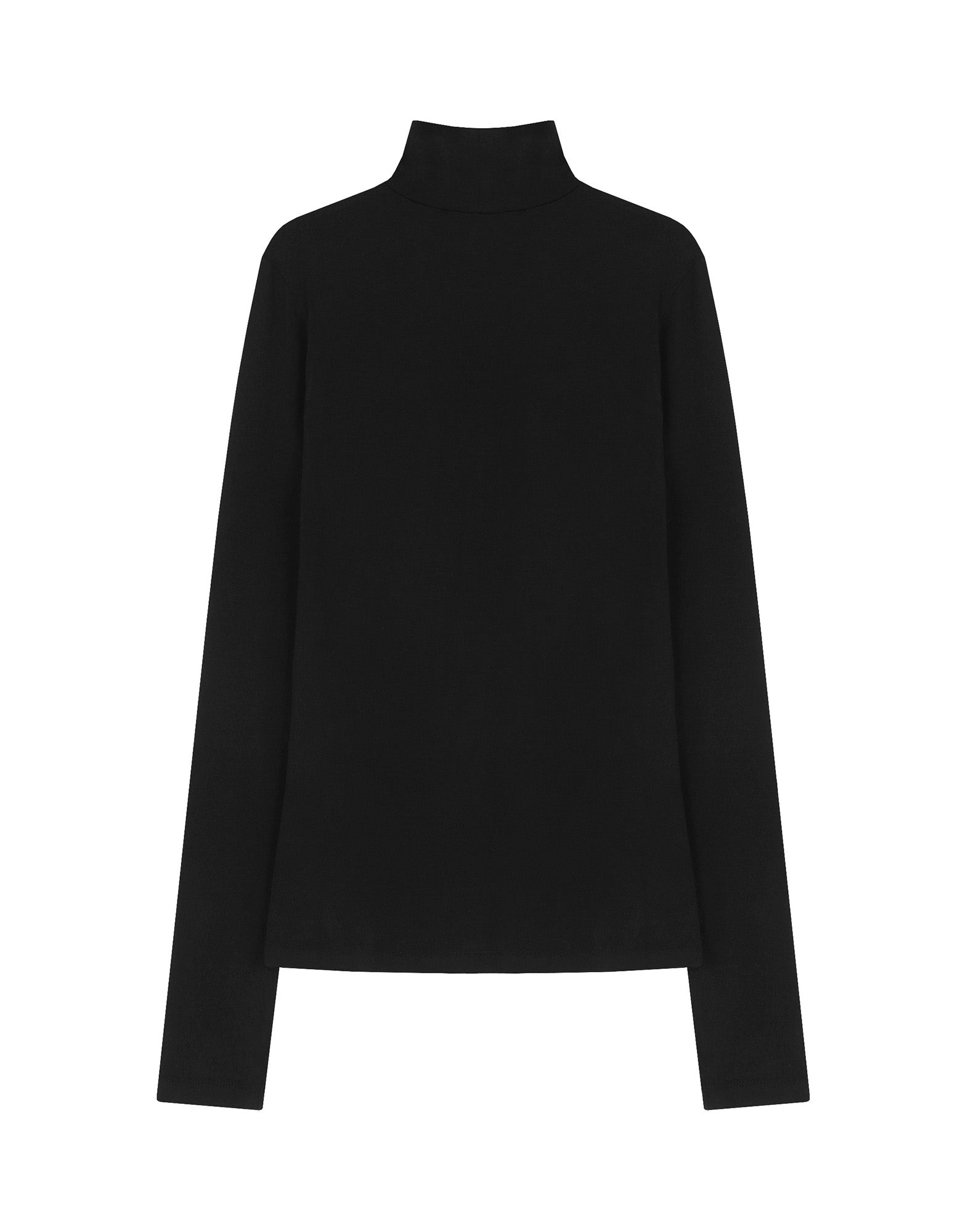 VIS A VIS Maglia a Collo Alto in Jersey Nera