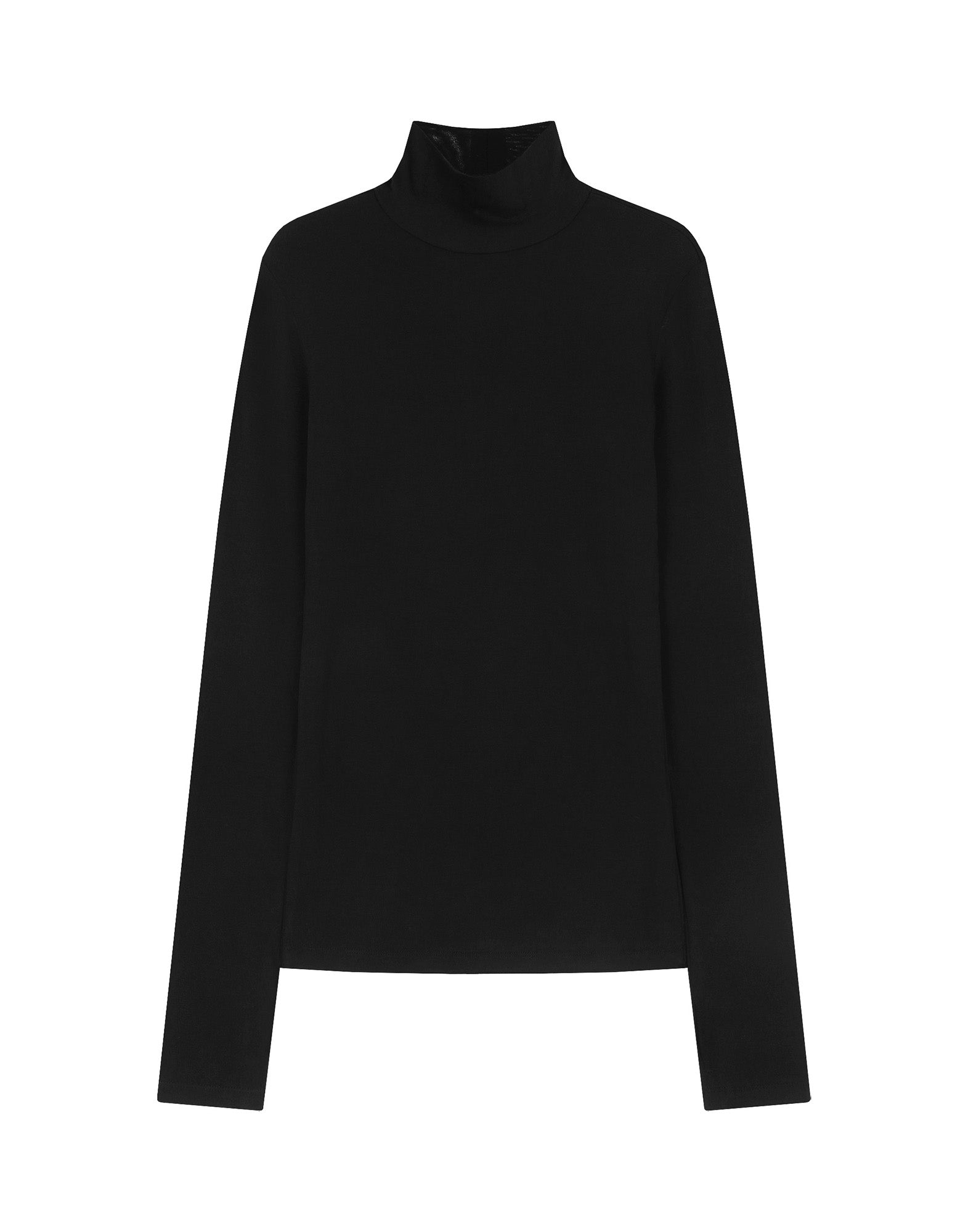 VIS A VIS Maglia a Collo Alto in Jersey Nera