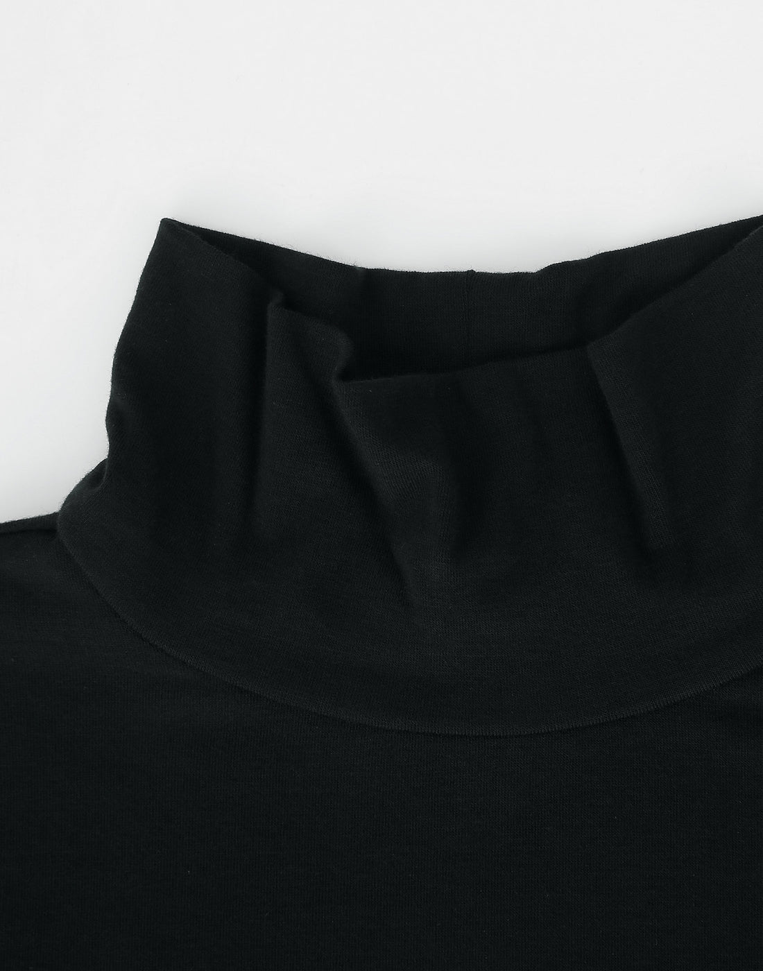 VIS A VIS Maglia a Collo Alto in Jersey Nera