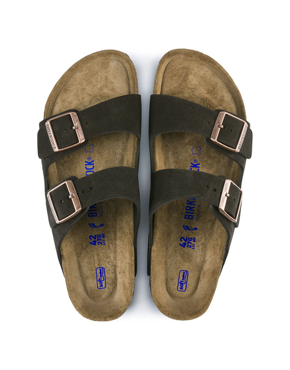 BIRKENSTOCK Arizona SFB in Pelle Scamosciata Mocca