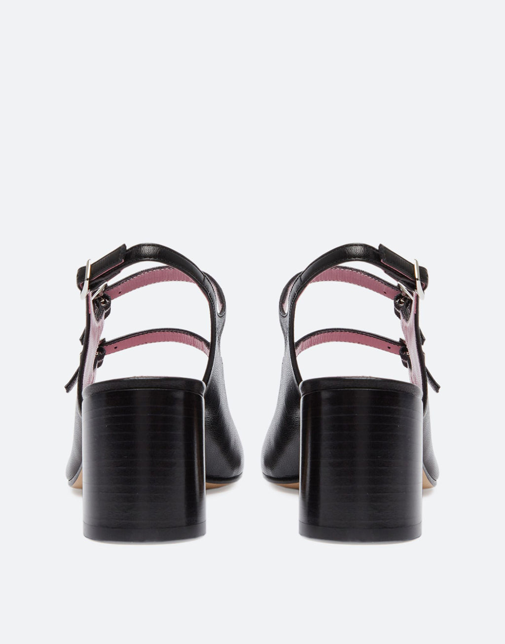 CAREL Slingback Mary Jane Banana in Pelle Nera