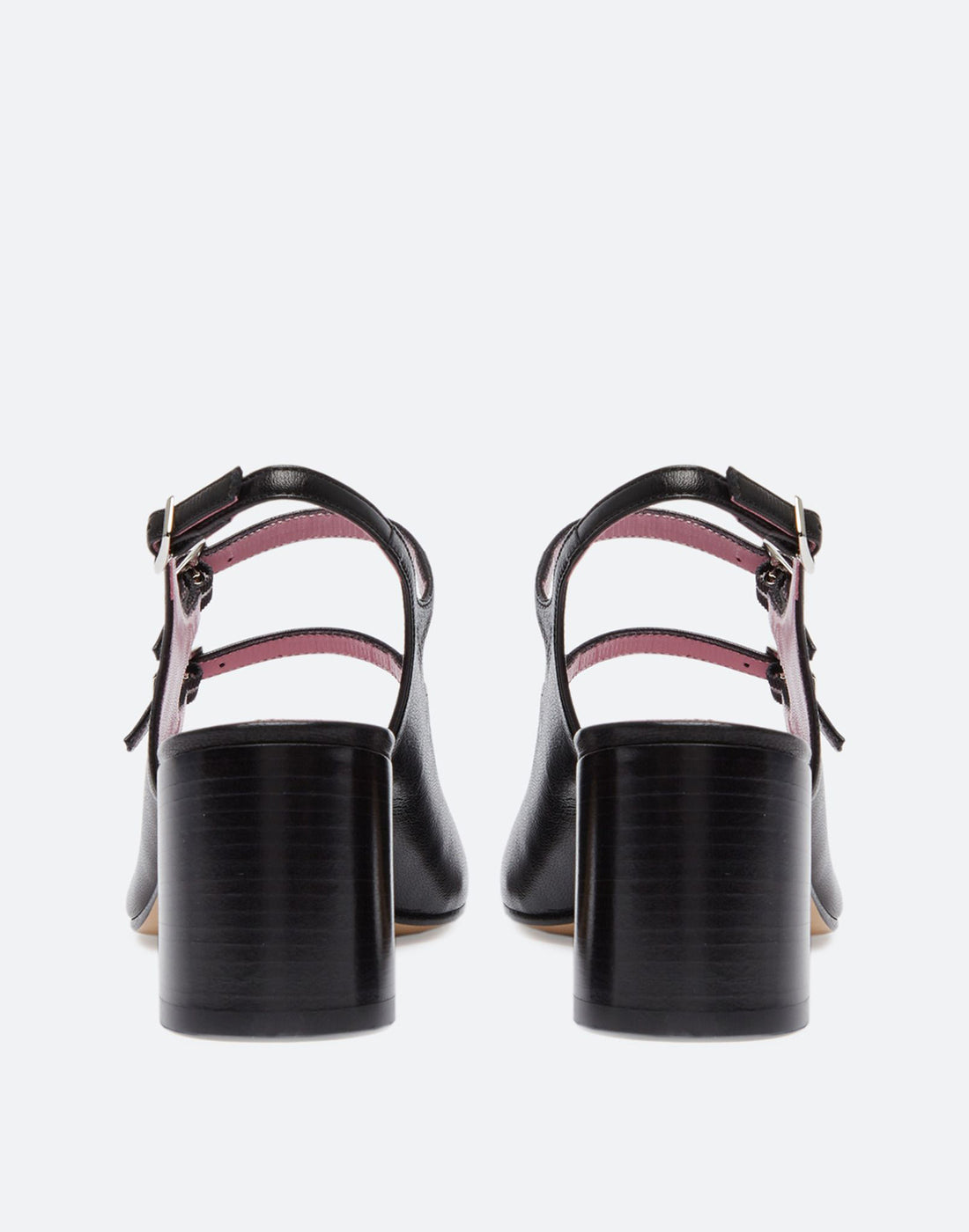 CAREL Slingback Mary Jane Banana in Pelle Nera