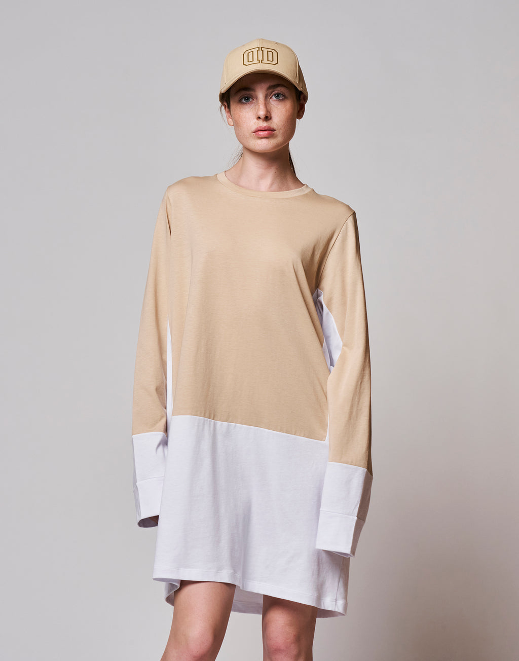 DOUUOD Maxi T-shirt Bicolore