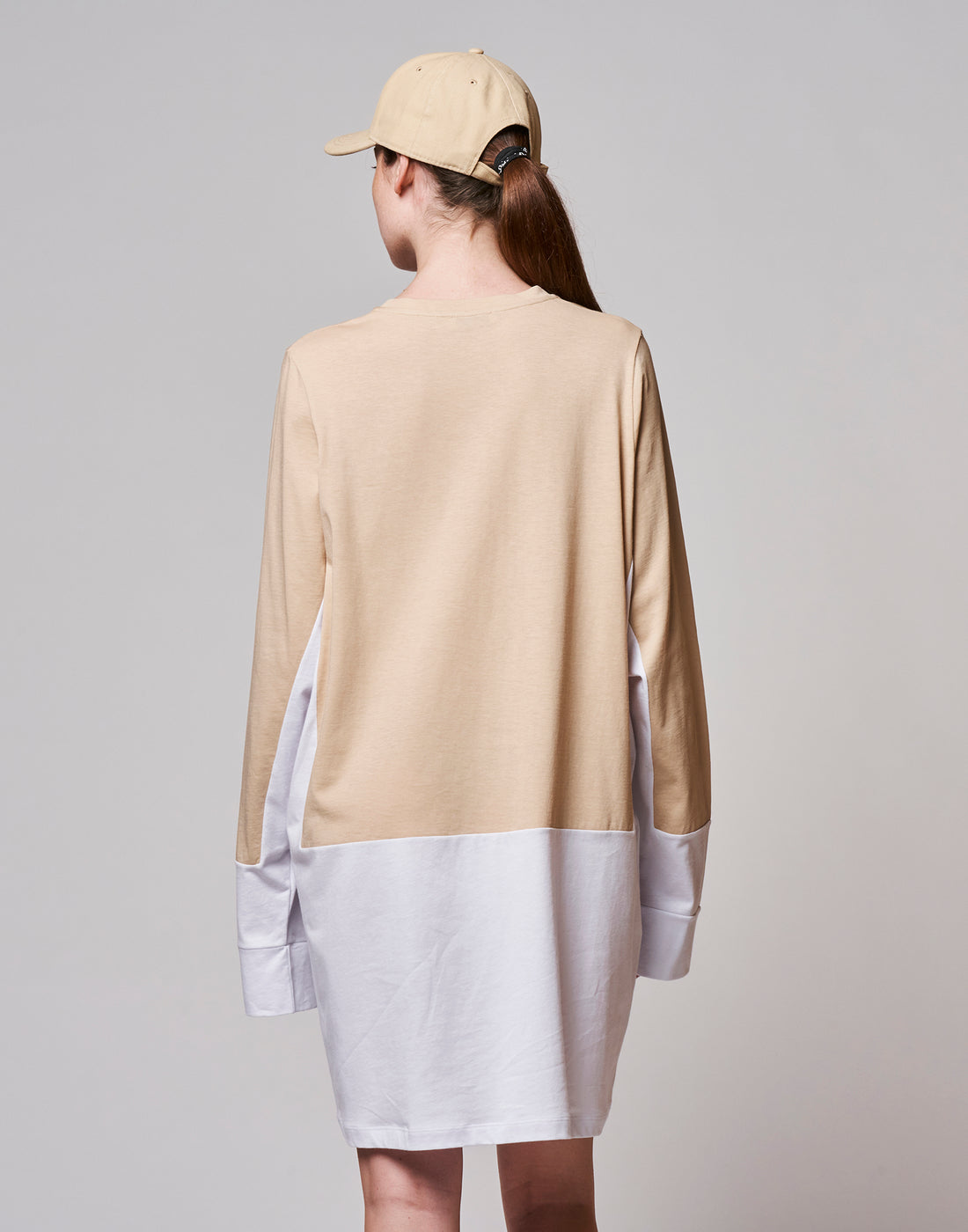DOUUOD Maxi T-shirt Bicolore