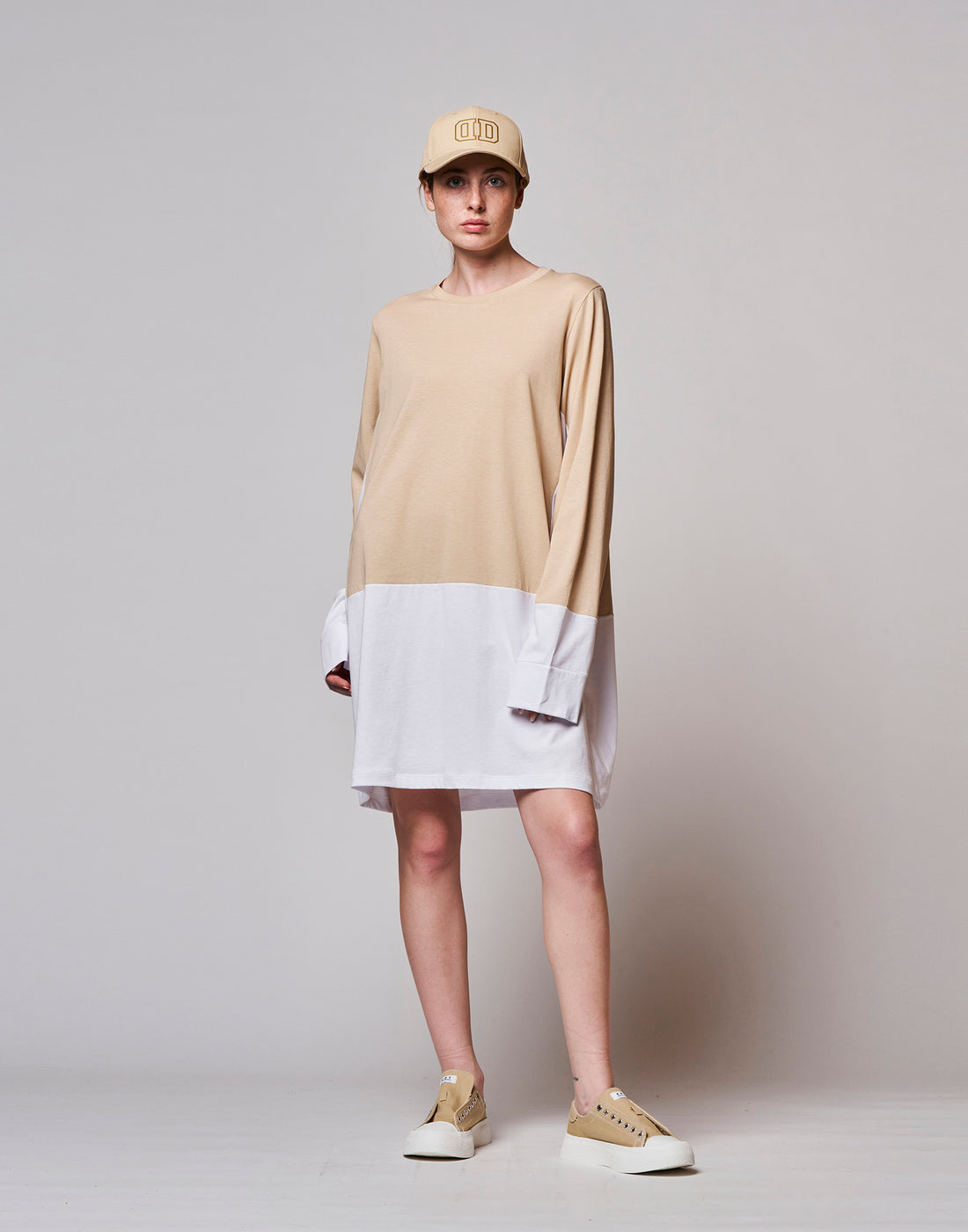 DOUUOD Maxi T-shirt Bicolore