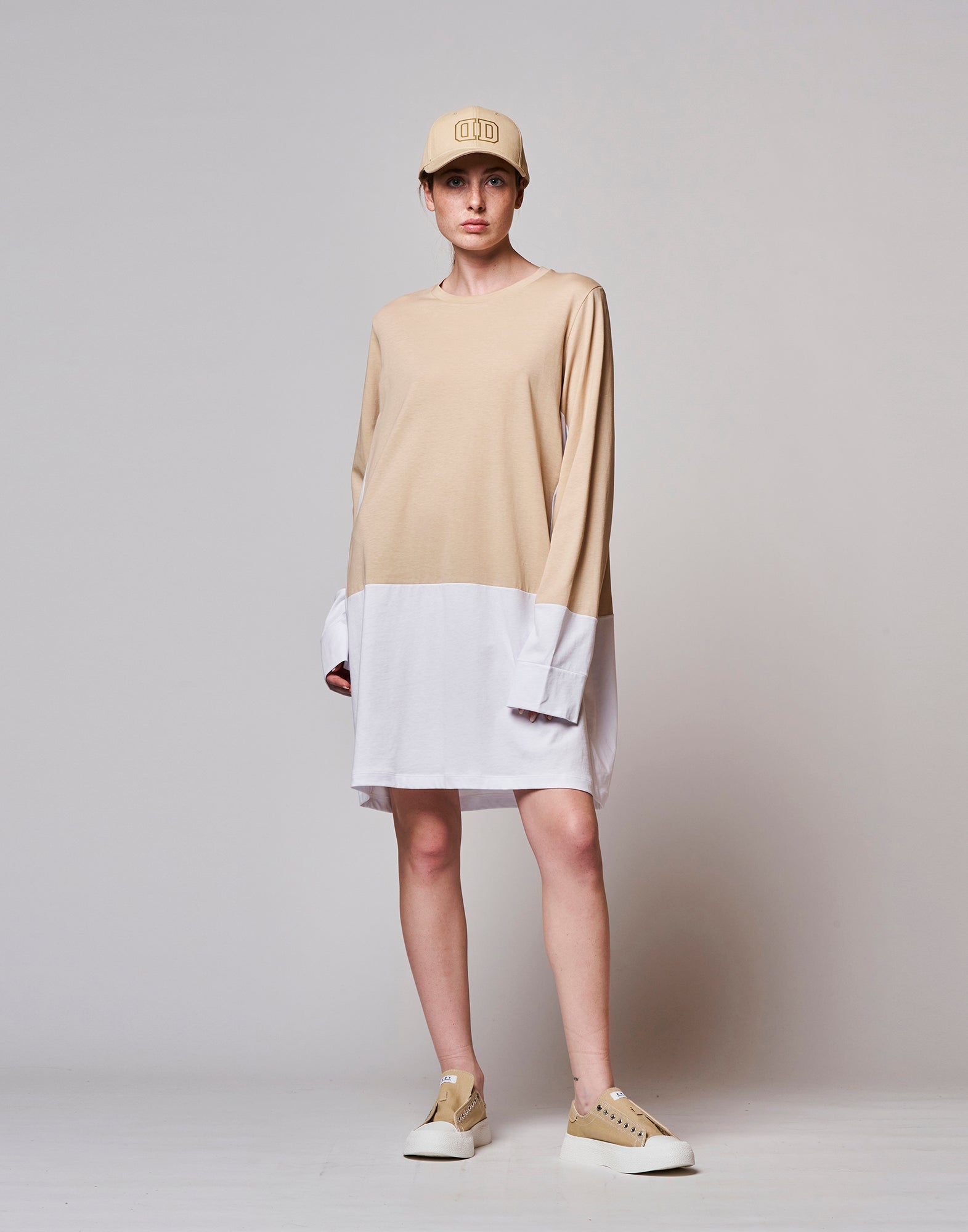 DOUUOD Maxi T-shirt Bicolore