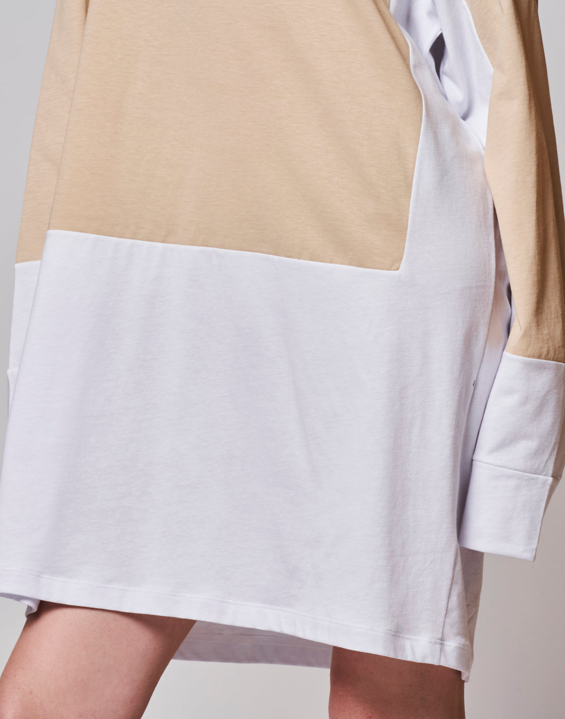 DOUUOD Maxi T-shirt Bicolore