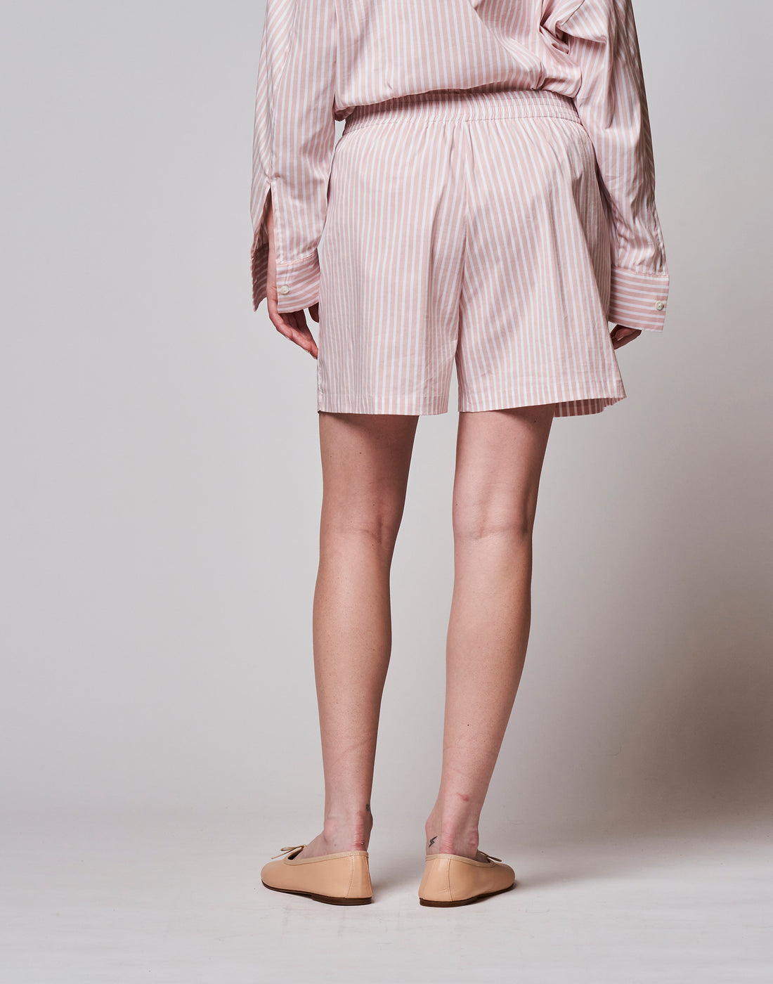 DOUUOD Shorts in Popeline Rigato