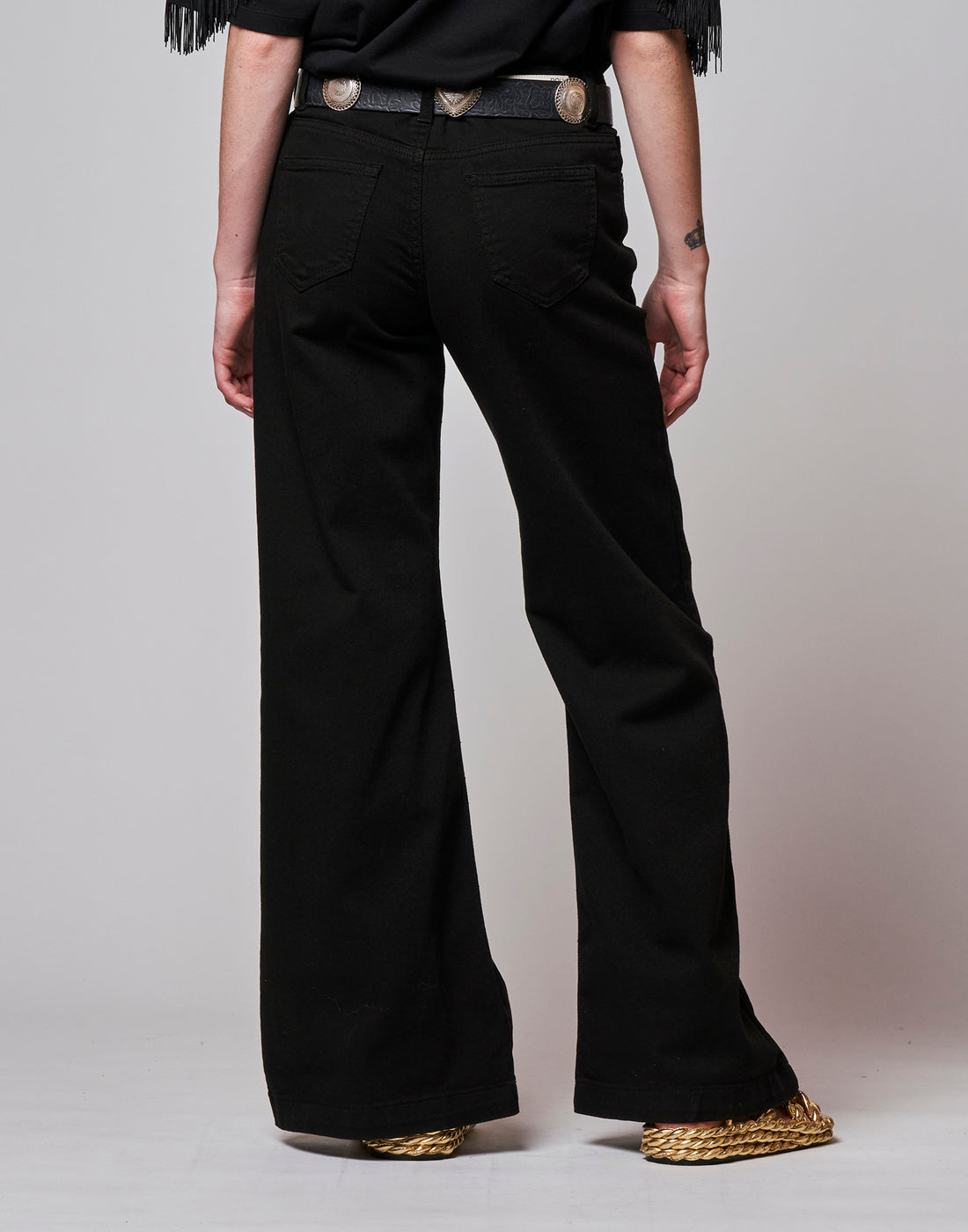 DOUUOD Pantalone 5 Tasche a Zampa
