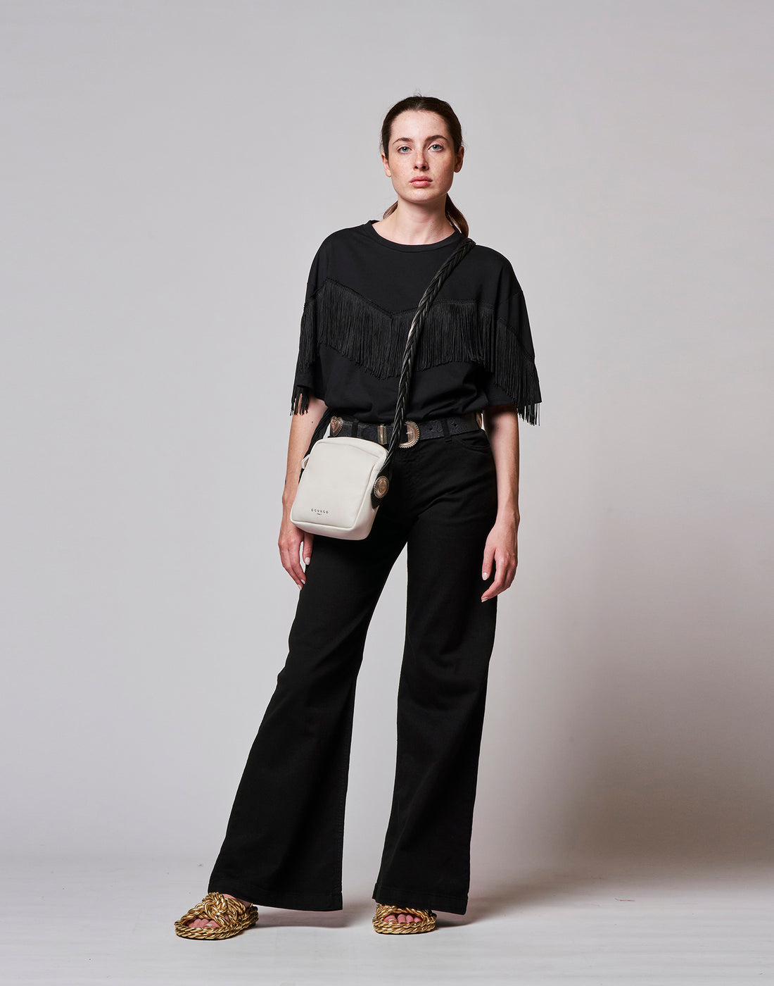 DOUUOD Pantalone 5 Tasche a Zampa