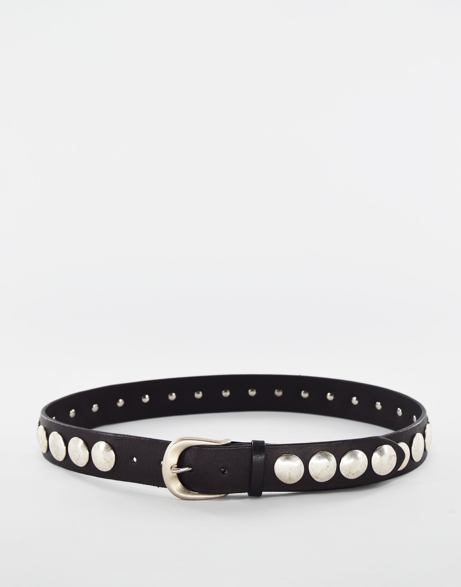 DOUUOD Cintura con Borchie Tonde Nera