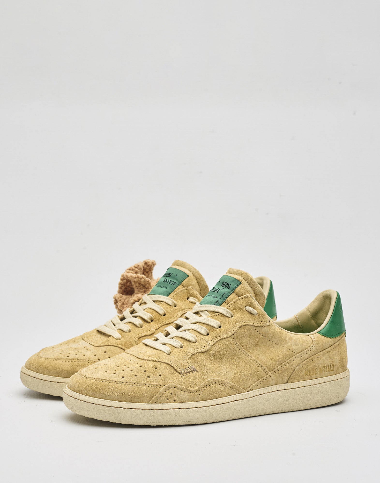 HIDNANDER Sneakers Mega T Sand Dollar/Green con Spilla Crochet