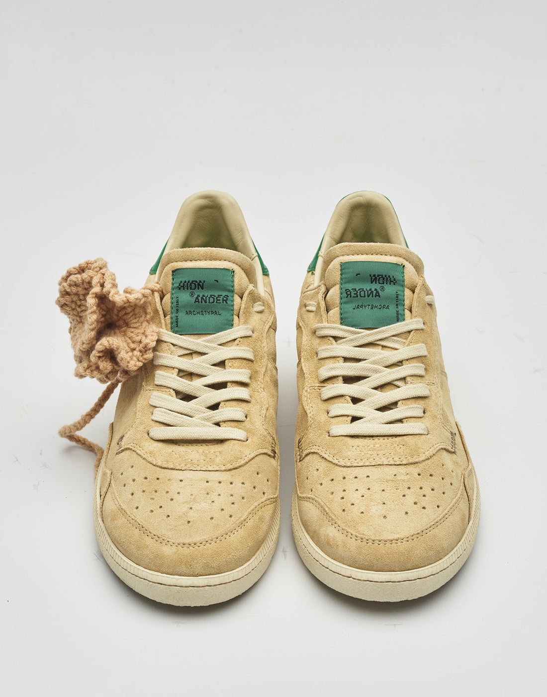 HIDNANDER Sneakers Mega T Sand Dollar/Green con Spilla Crochet