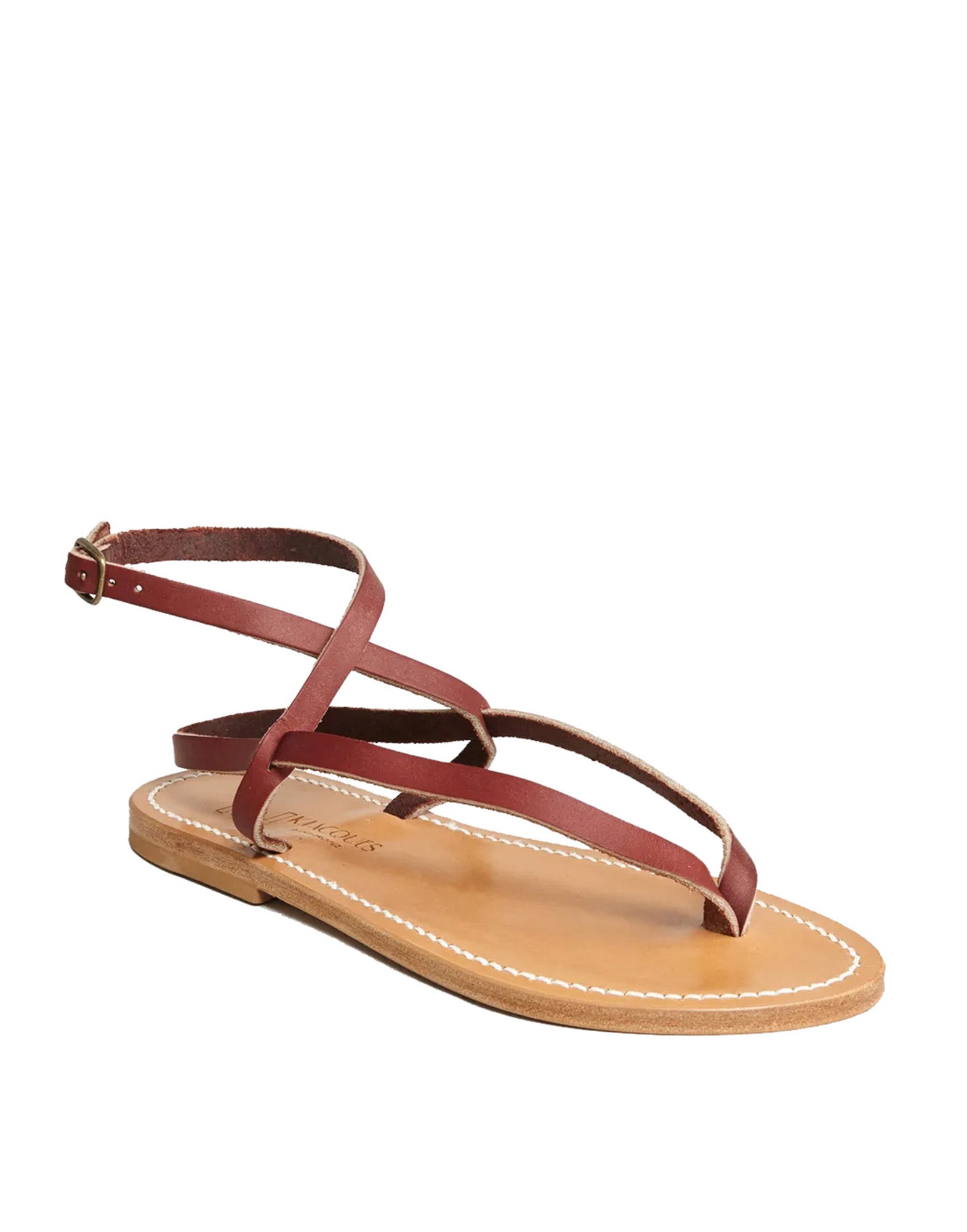 K.JACQUES Sandali Delta in Pelle Rouge