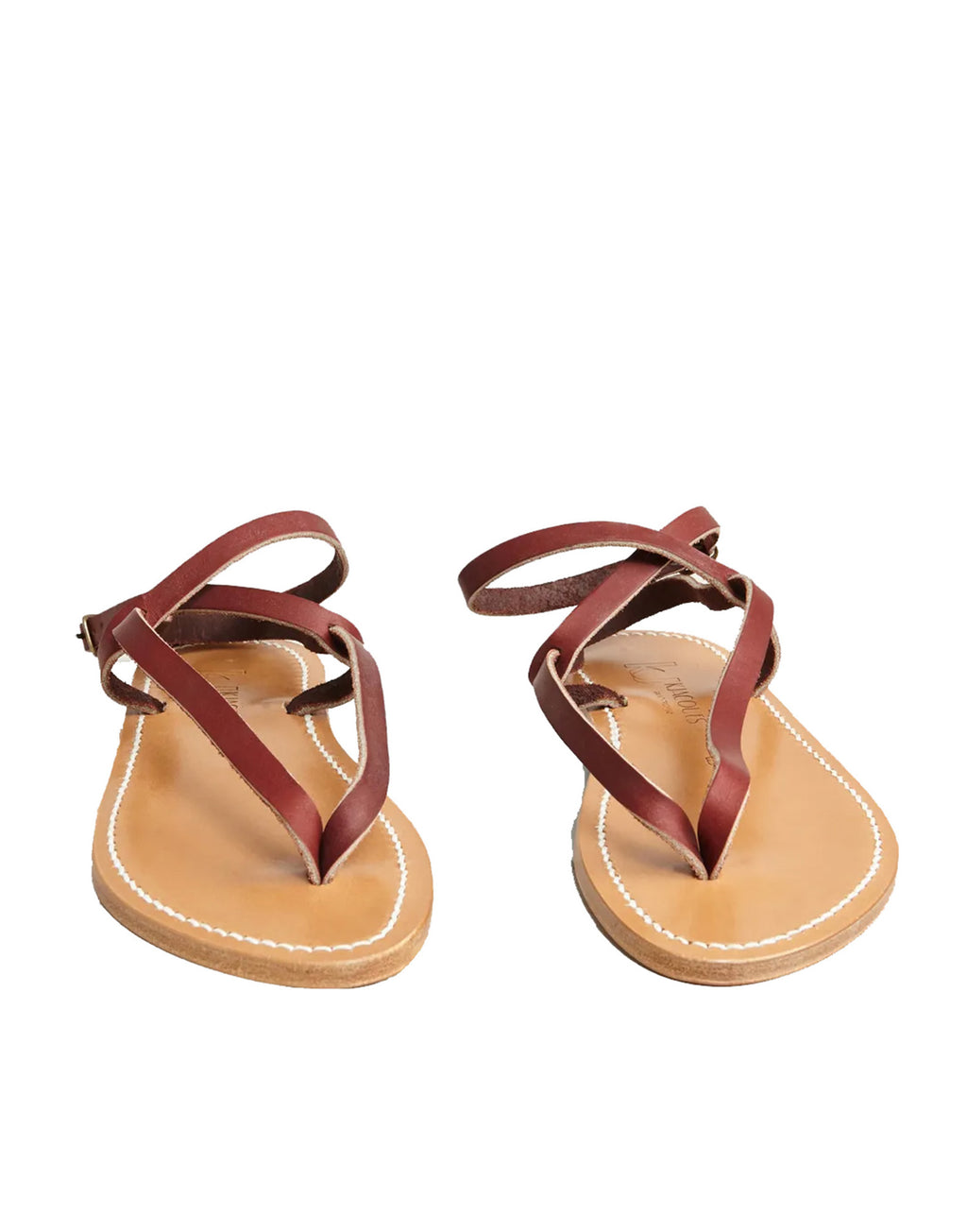 K.JACQUES Sandali Delta in Pelle Rouge