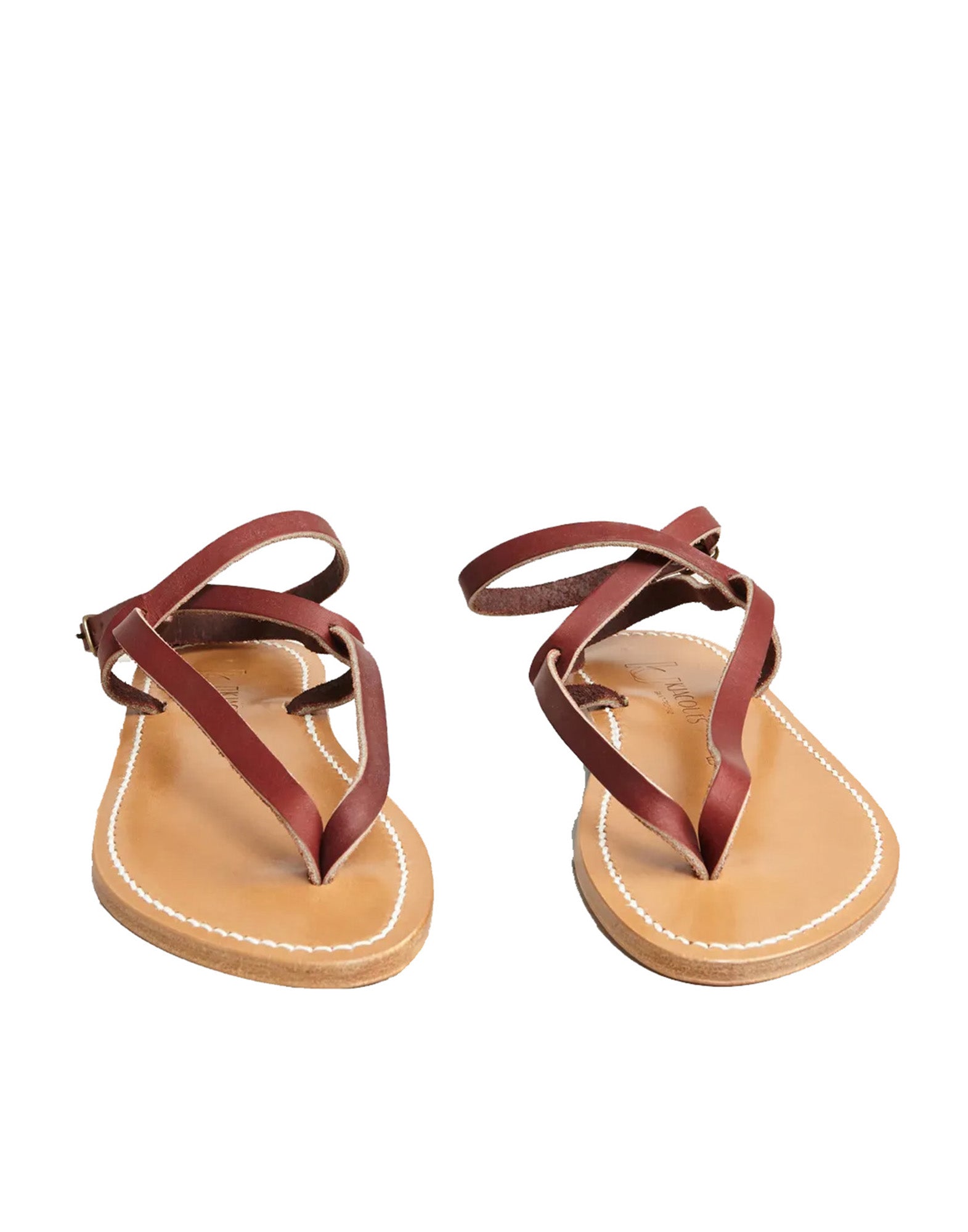 K.JACQUES Sandali Delta in Pelle Rouge