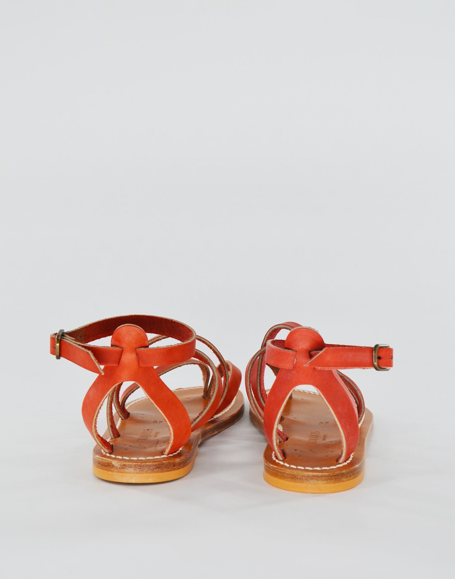 K.JACQUES Sandali Epicure in Pelle Rouge