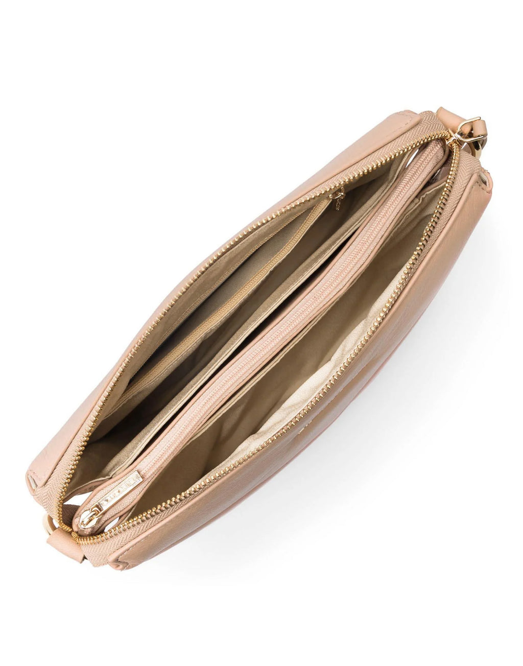 LANCASTER Pochette Soft Matelassé Nude Rosè