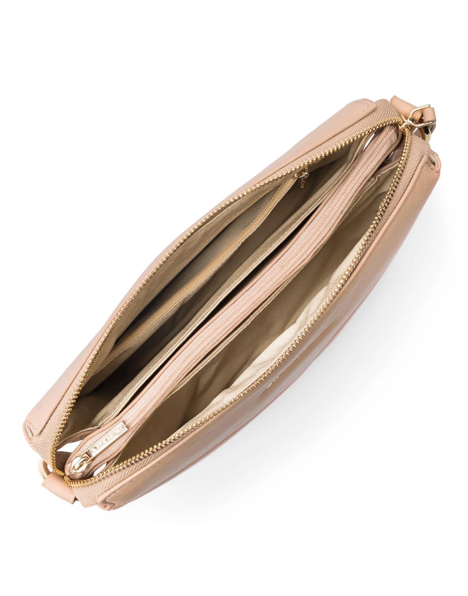 LANCASTER Pochette Soft Matelassé Nude Rosè