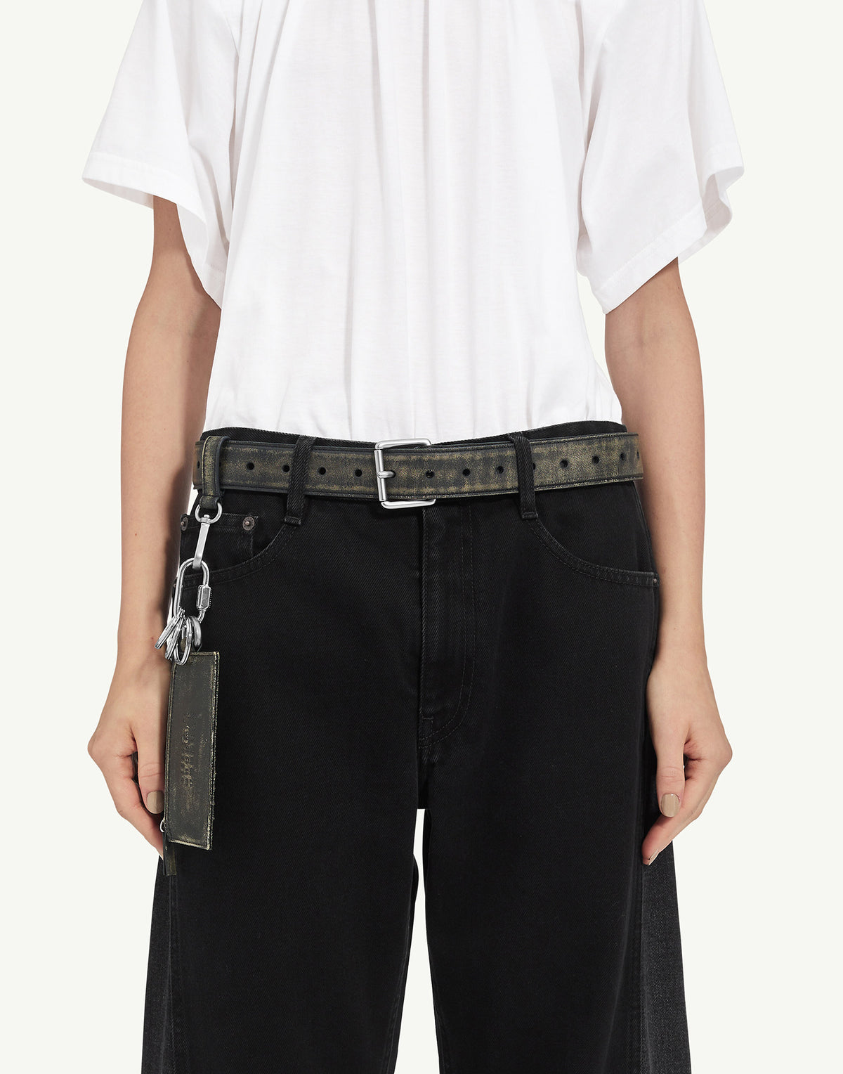 MM6 MAISON MARGIELA Ceinture effet vieilli