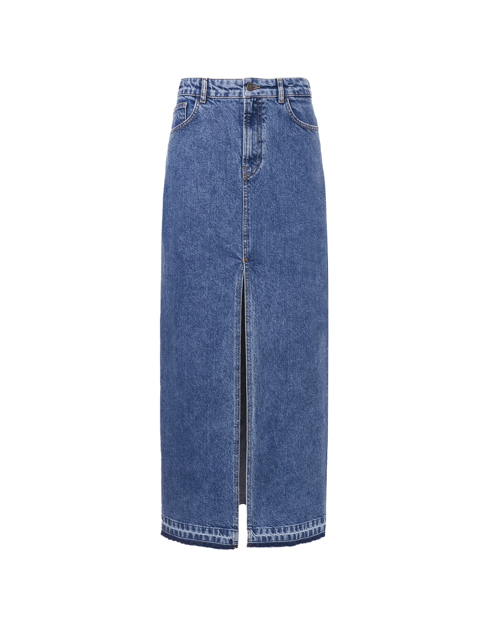 PHILOSOPHY Gonna in Denim con Spacco