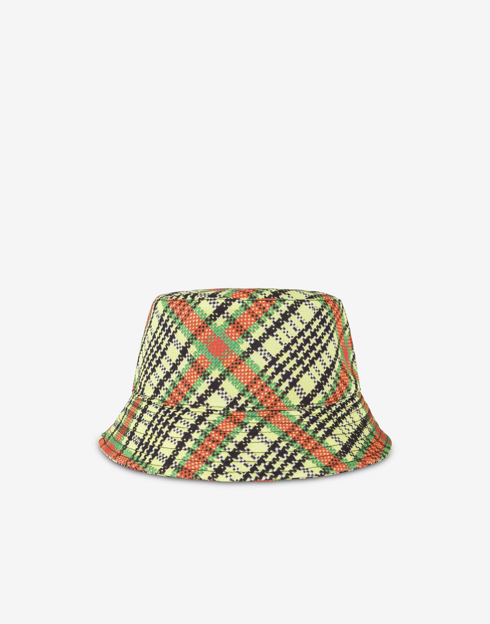 PHILOSOPHY Cappello beachwear con stampa Check