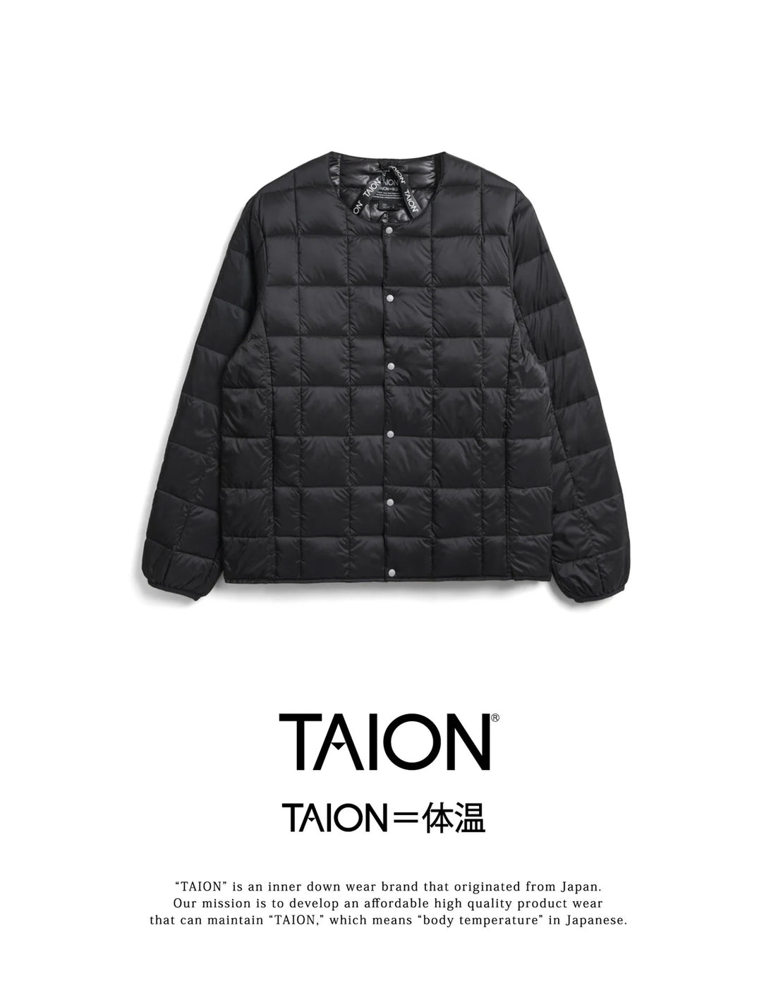 TAION Piumino Basic Line Black