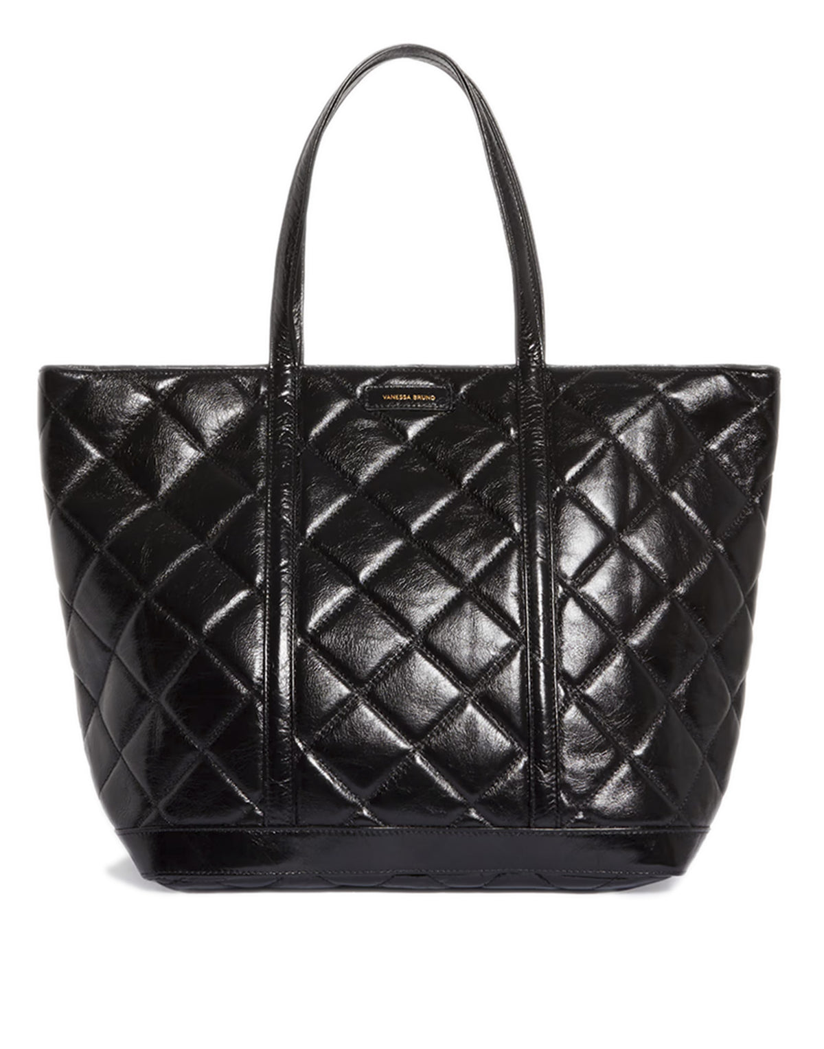 VANESSA BRUNO Borsa Cabas XL in Pelle Trapuntata Nera