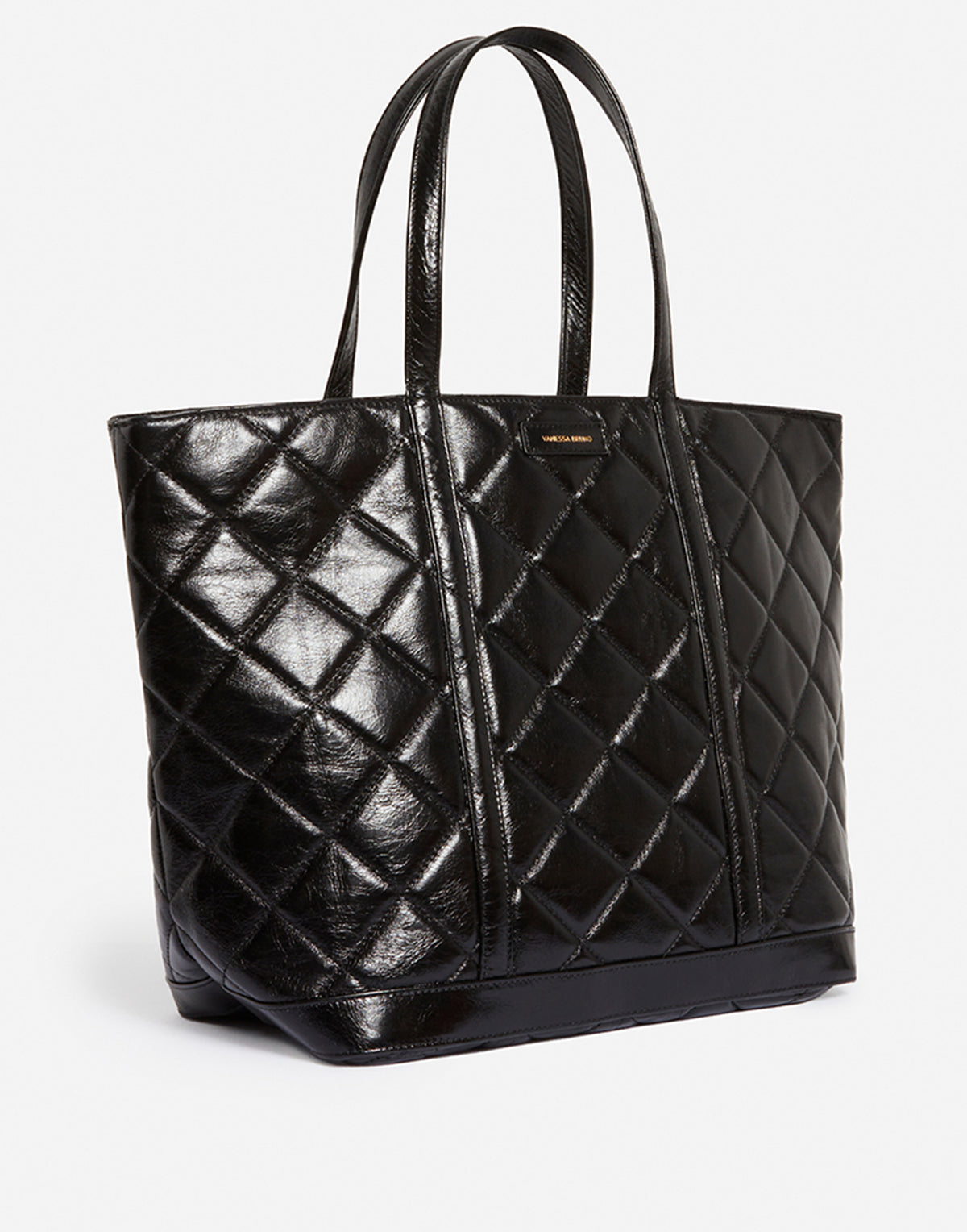 VANESSA BRUNO Borsa Cabas XL in Pelle Trapuntata Nera