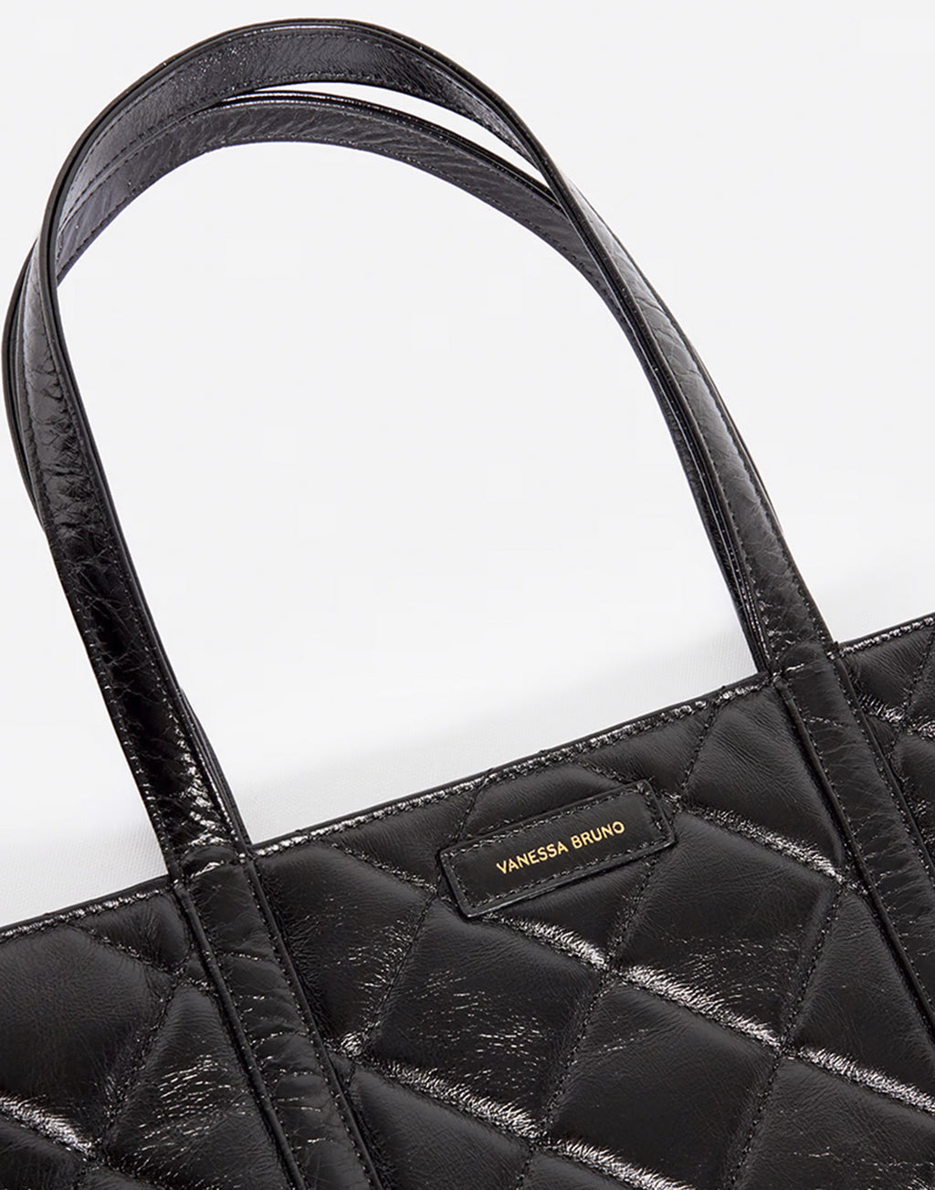 VANESSA BRUNO Borsa Cabas XL in Pelle Trapuntata Nera