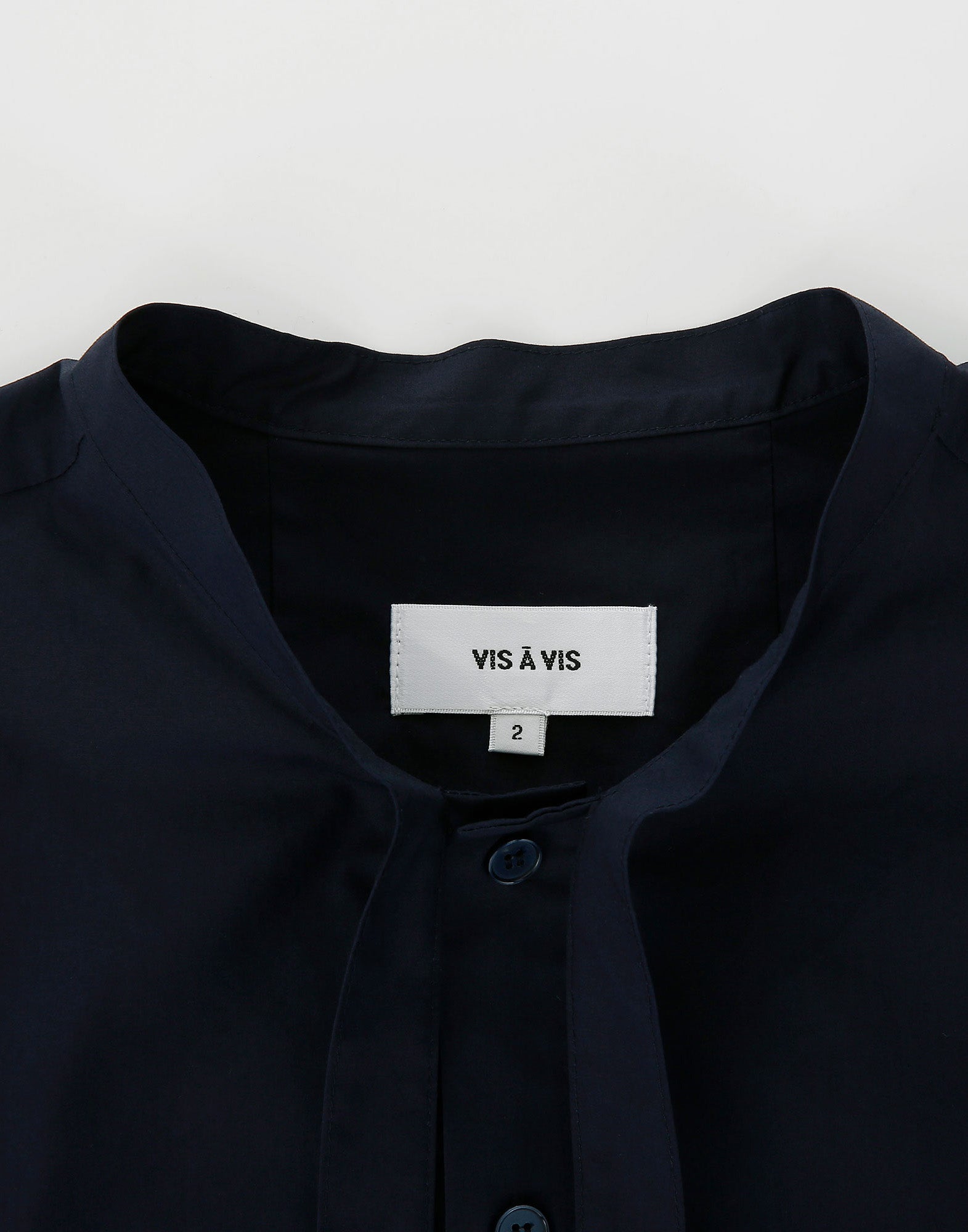 VIS A VIS Camicia con Colletto a Cravatta Navy