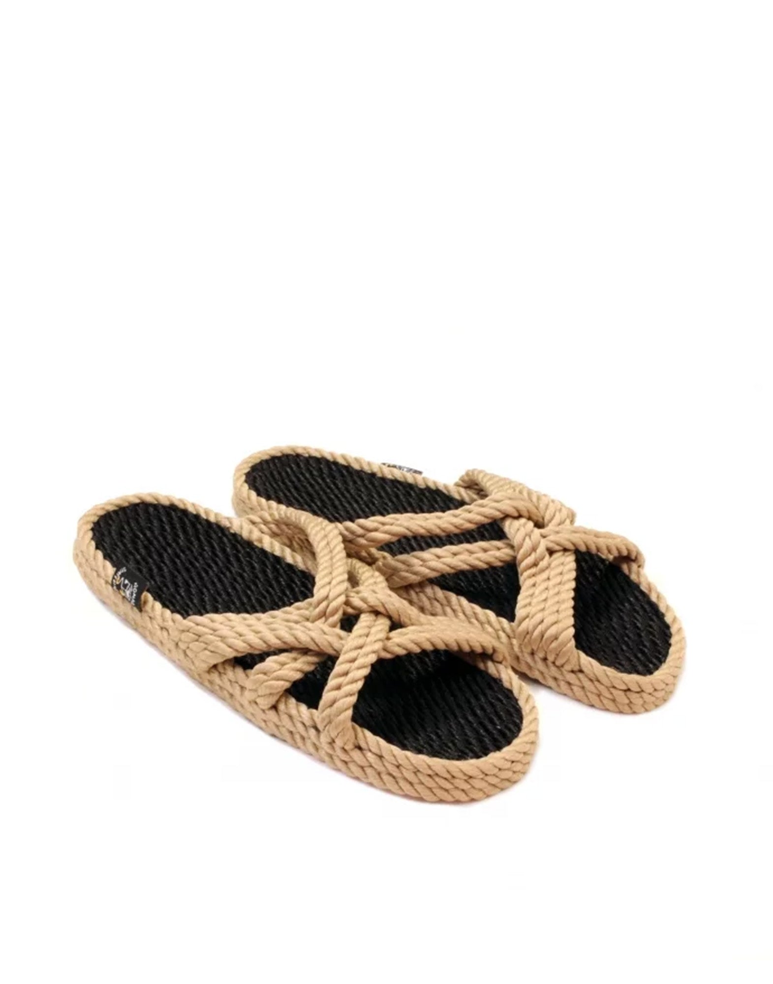 NOMADIC STATE OF MIND Sandali in Corda Beige/Neri