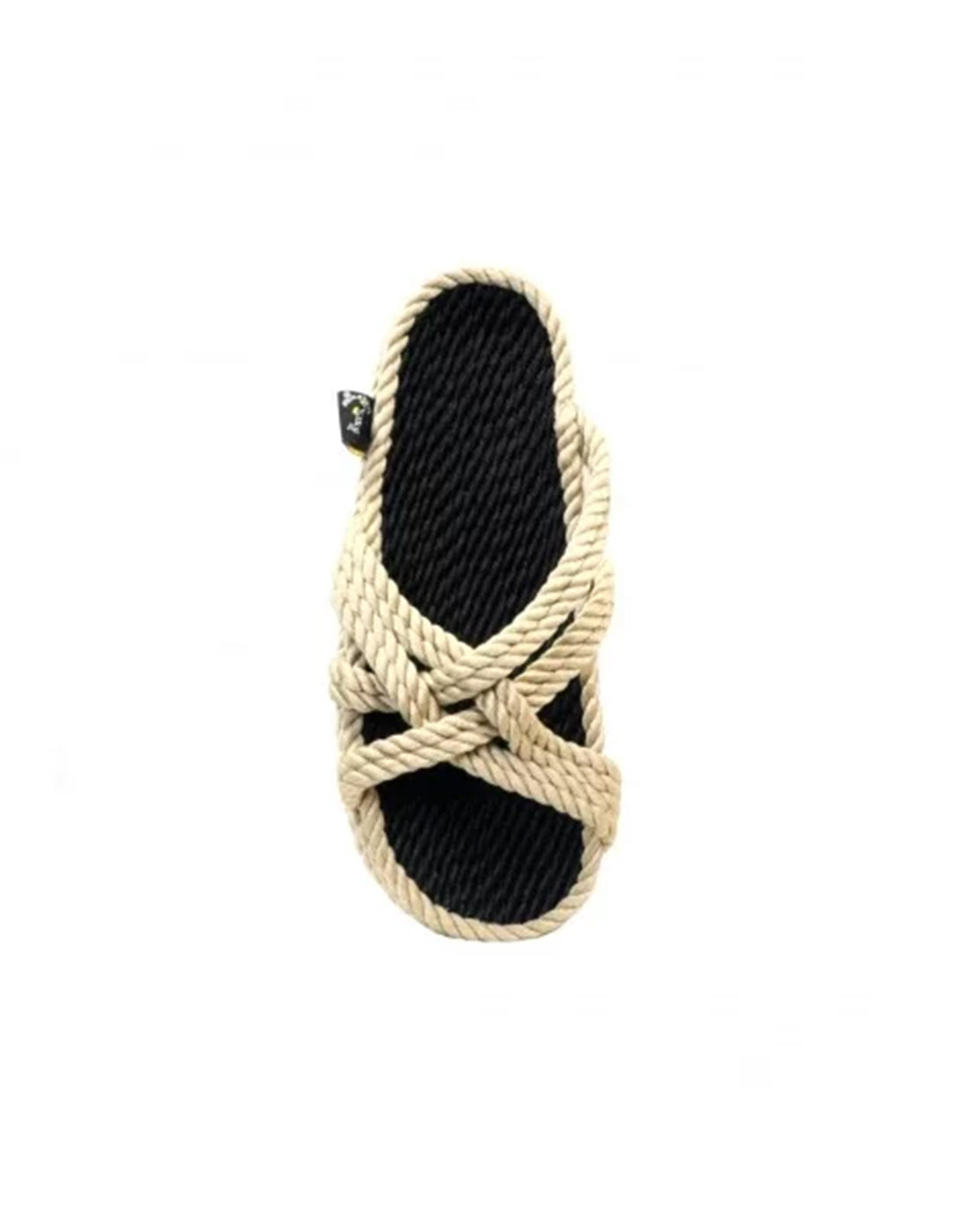 NOMADIC STATE OF MIND Sandali in Corda Beige/Neri