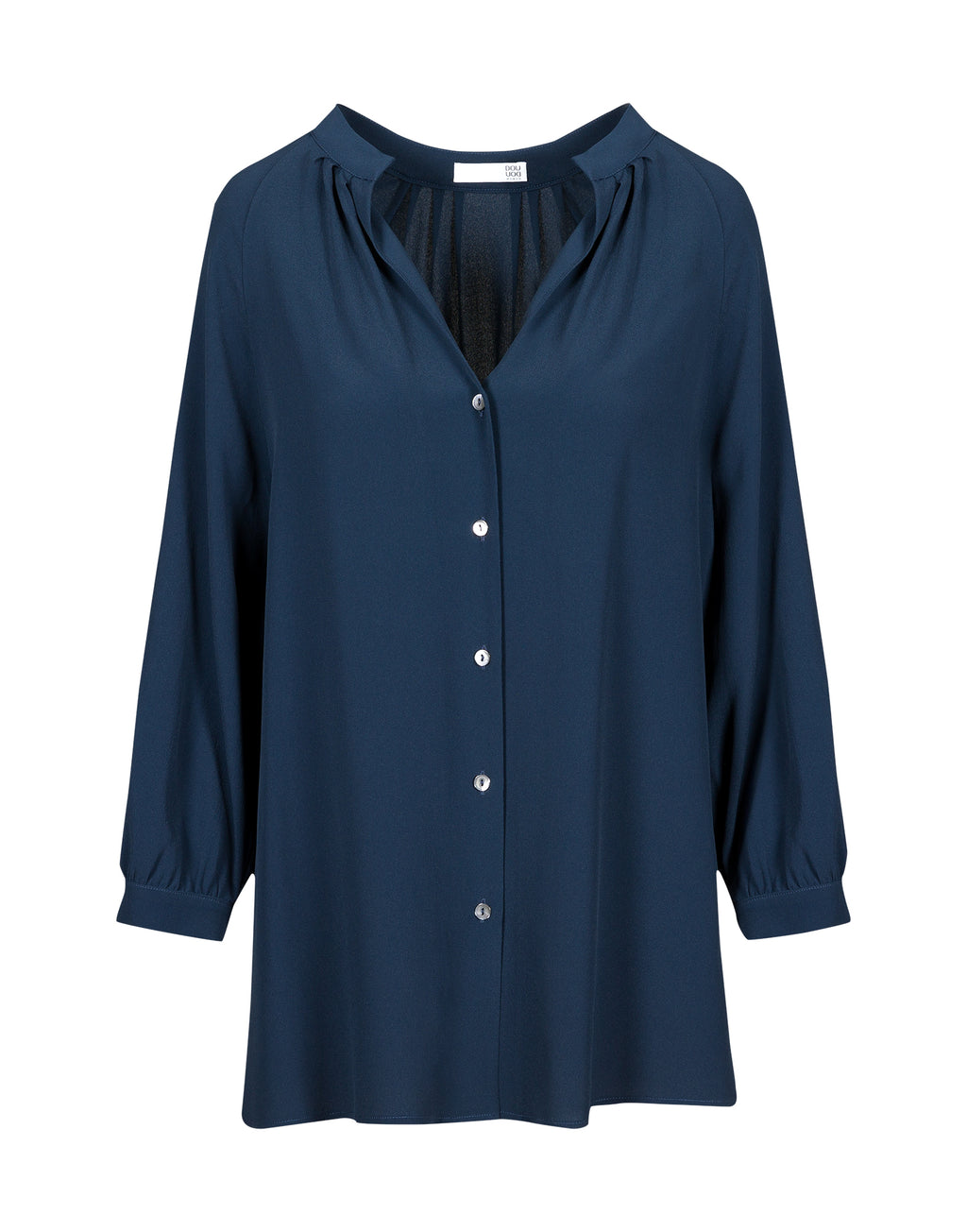 DOUUOD Camicia in Misto Seta
