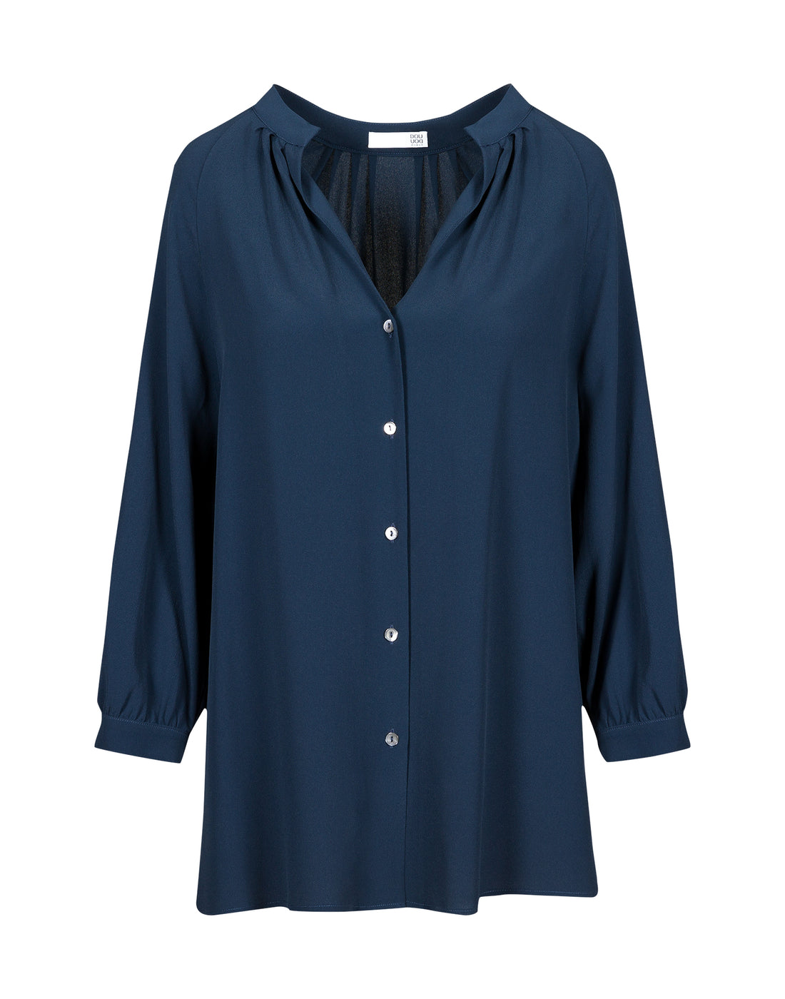 DOUUOD Camicia in Misto Seta
