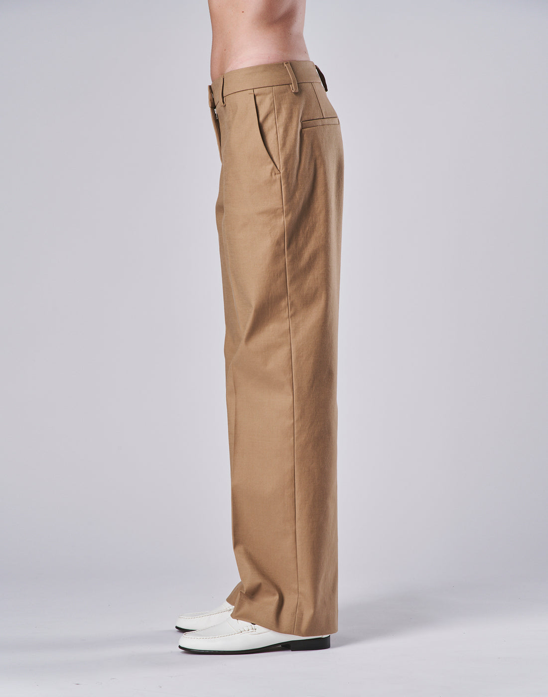 DOUUOD Pantalone a Uomo in Gabardina