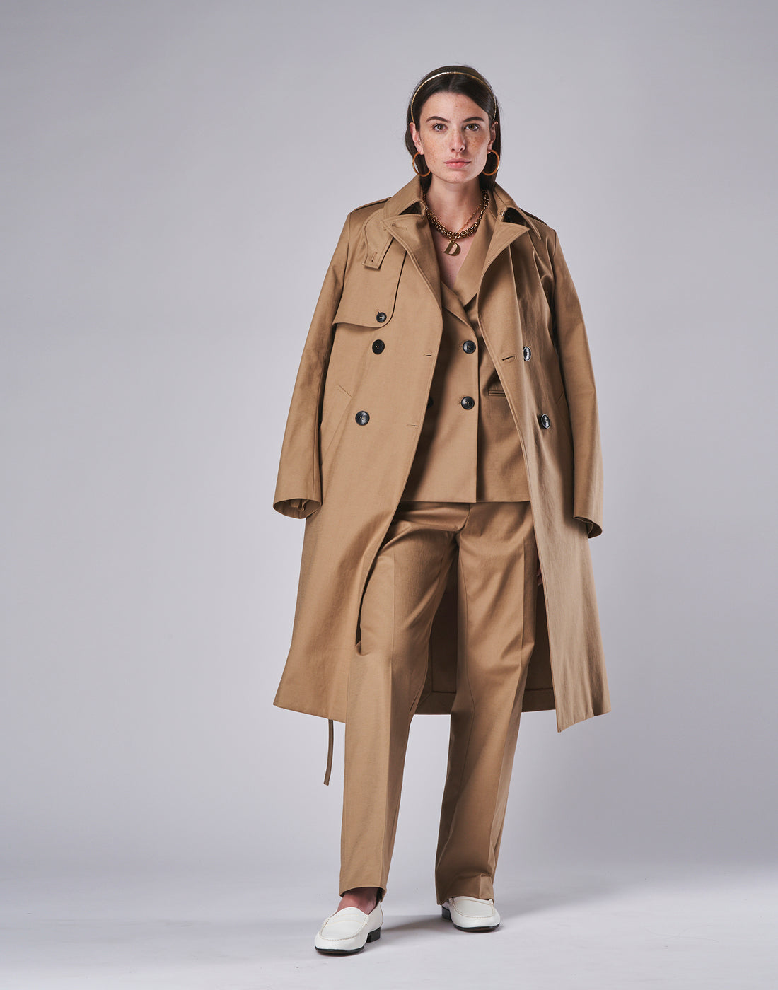 DOUUOD Pantalone a Uomo in Gabardina
