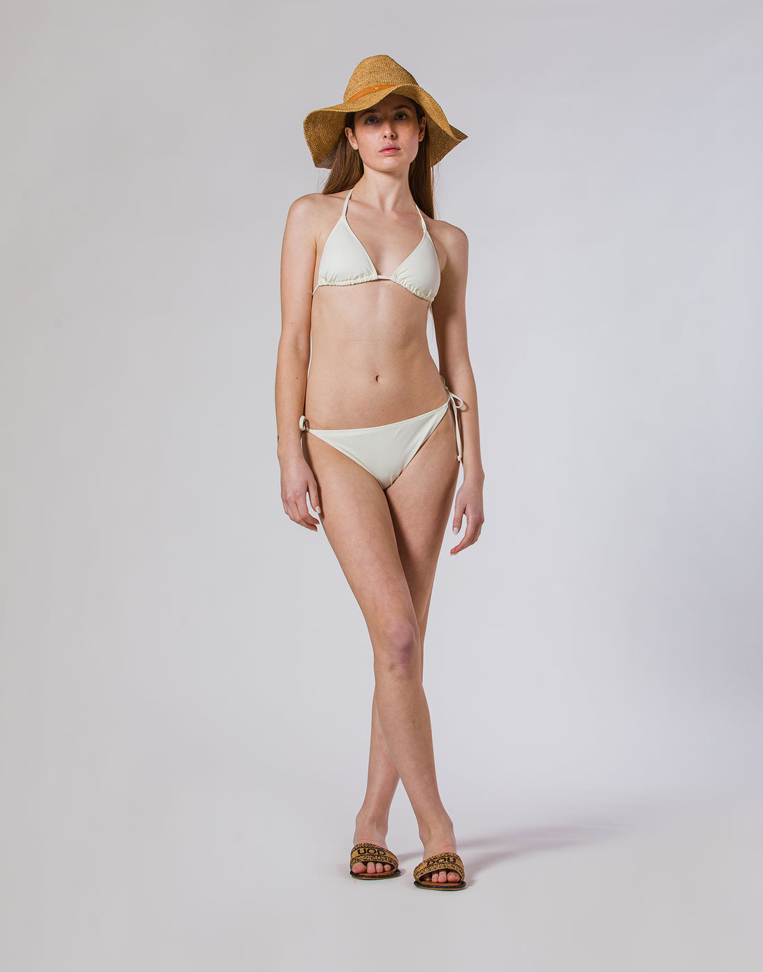 DOUUOD Costume Due Pezzi in Lycra Tinta Unita