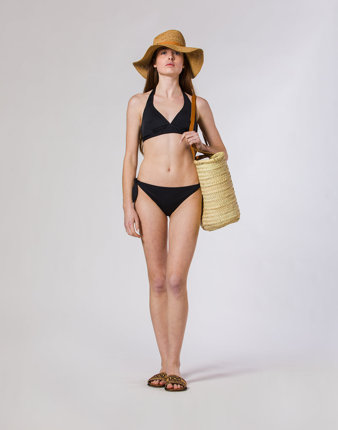 DOUUOD Costume Due Pezzi in Lycra Tinta Unita