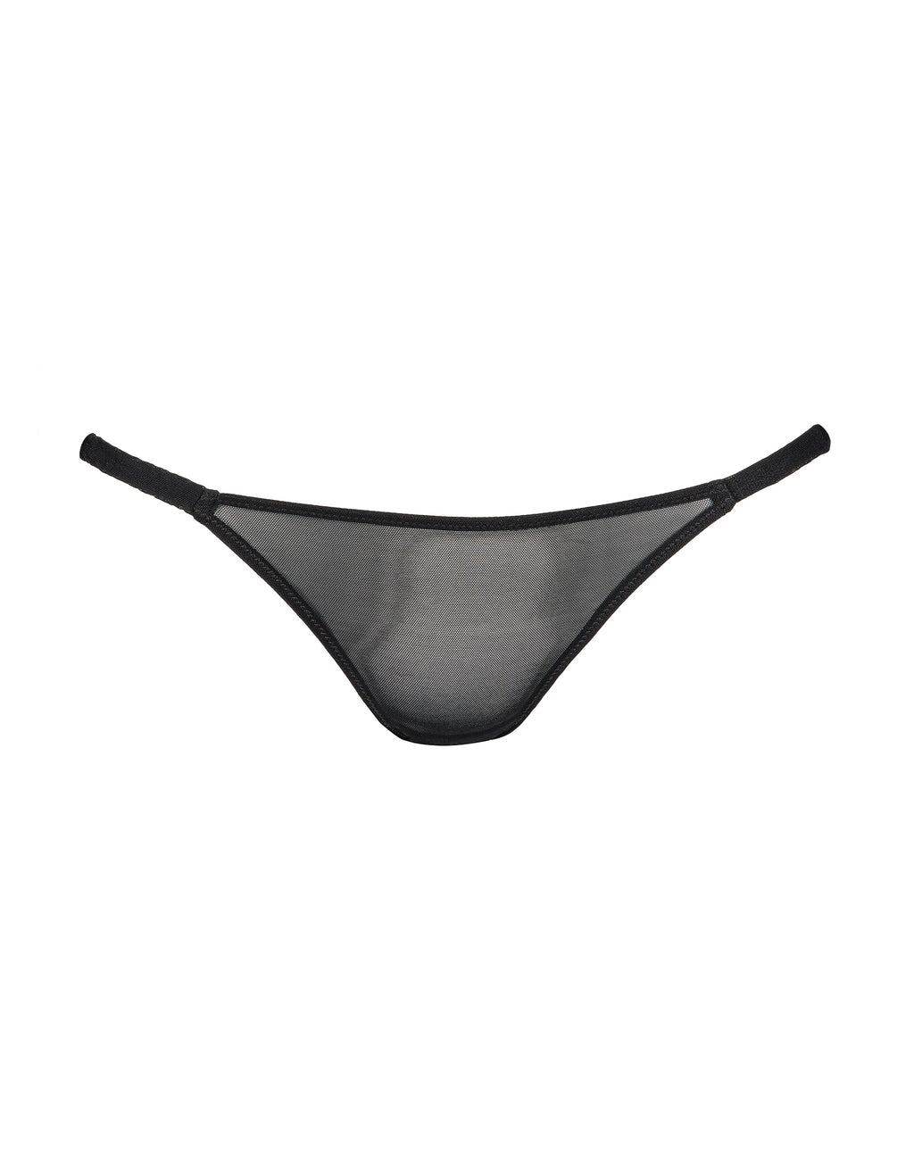 DOUUOD Slip a Brasiliana in Tulle Elasticizzato con Fianchi Arricciati