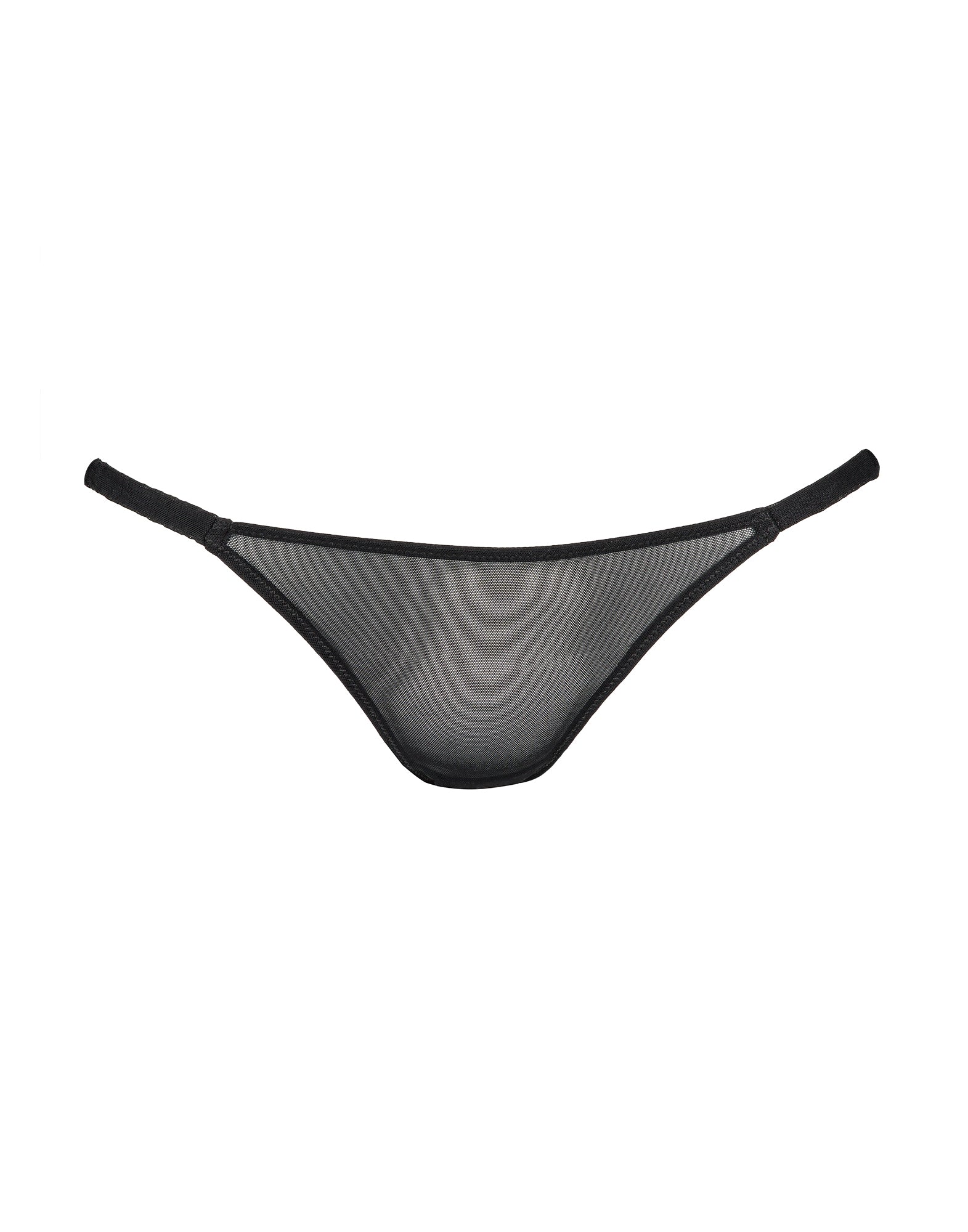 DOUUOD Slip a Brasiliana in Tulle Elasticizzato con Fianchi Arricciati