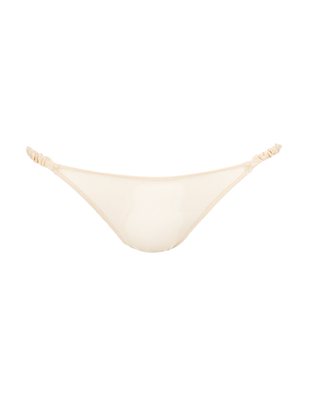 DOUUOD Slip a Brasiliana in Tulle Elasticizzato con Fianchi Arricciati