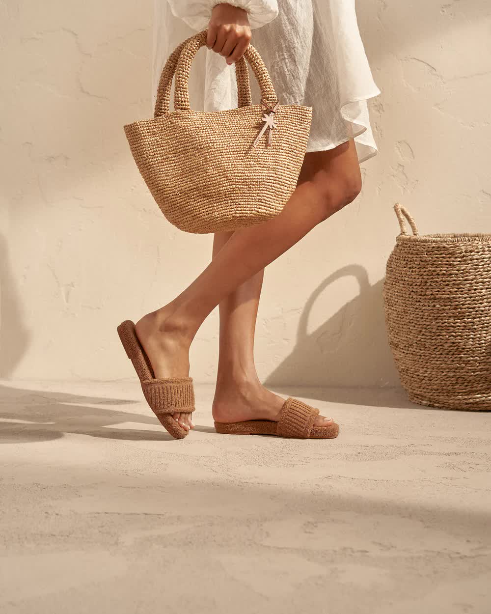 Cotton sandals sale