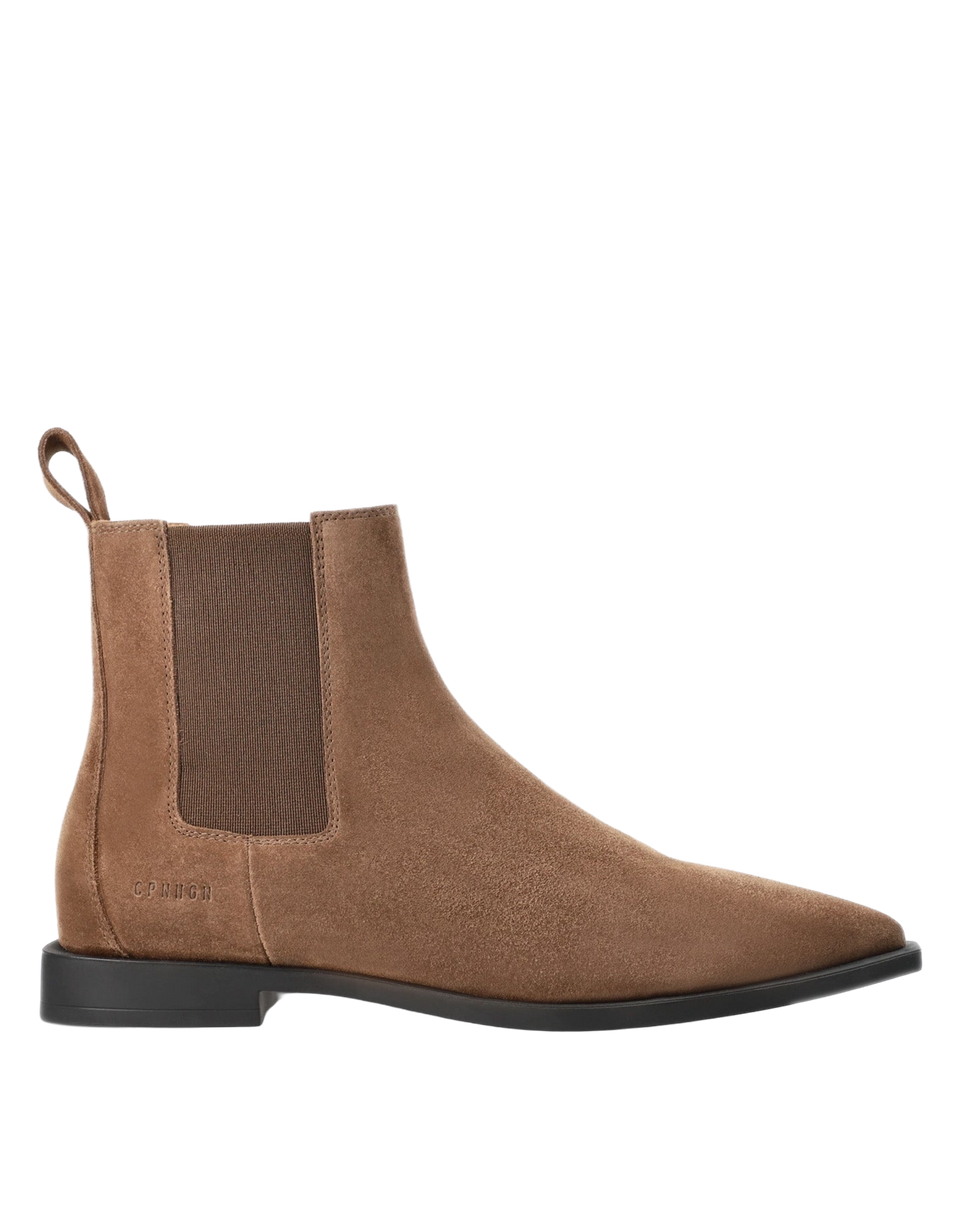 COPENHAGEN Chelsea Boots in Suede Mokka
