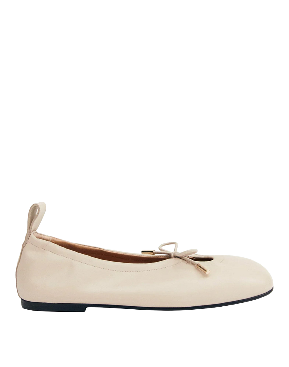ALOHAS Ballerine Rosalind in Pelle Color Crema